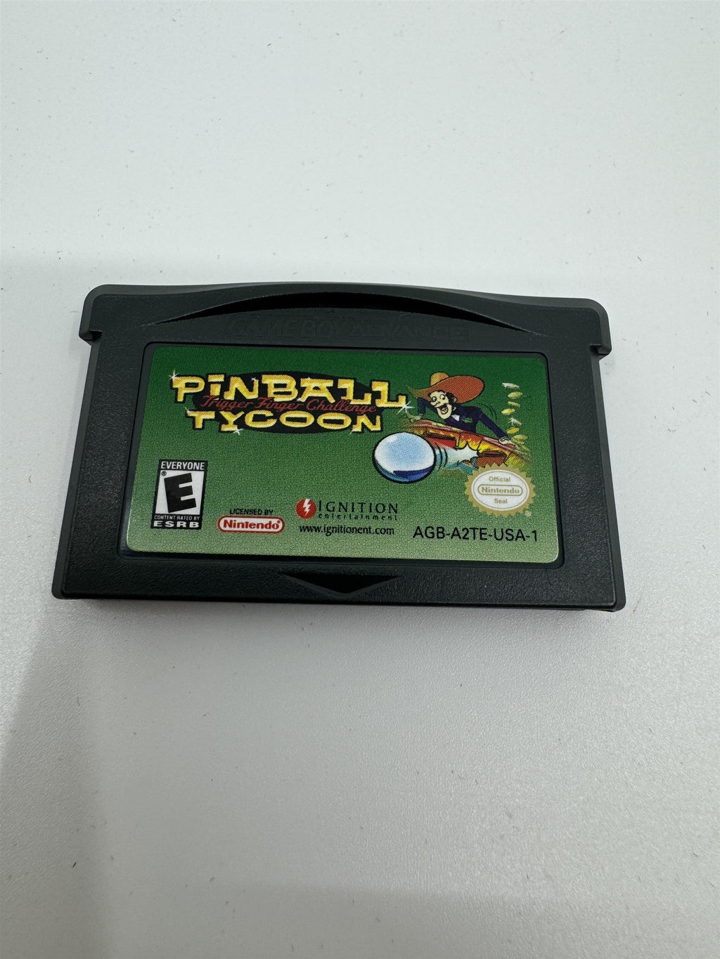 Ignition Pinball Tycoon Game Cartridge Nintendo Game Boy Advance
