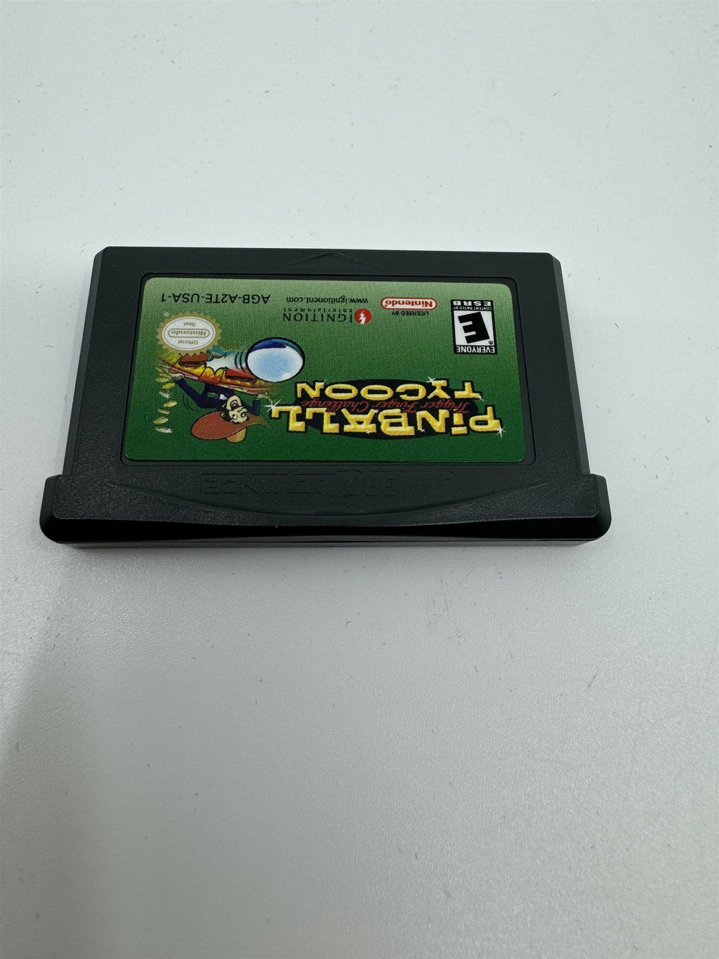 Ignition Pinball Tycoon Game Cartridge Nintendo Game Boy Advance