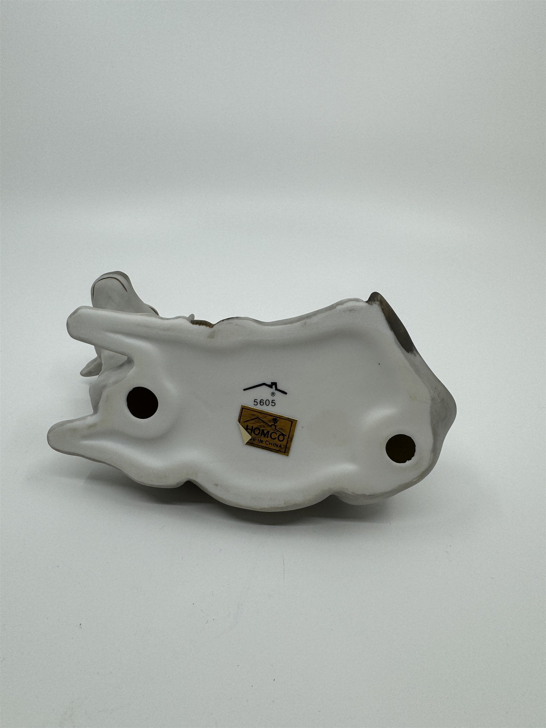 Vintage Homco 5605 Gray Cow Bull With Horns Figurine Homeco Home Interiors