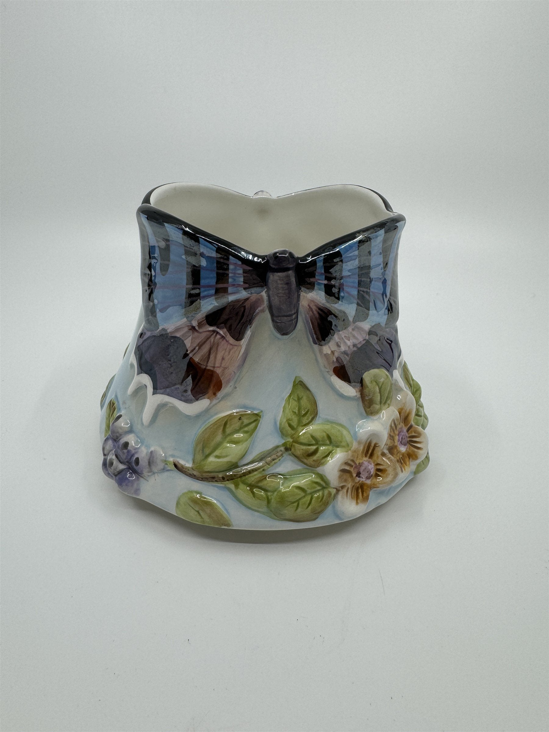 Vintage Home Interiors Butterfly Branches Candle Capper Candle Shade Jar Topper