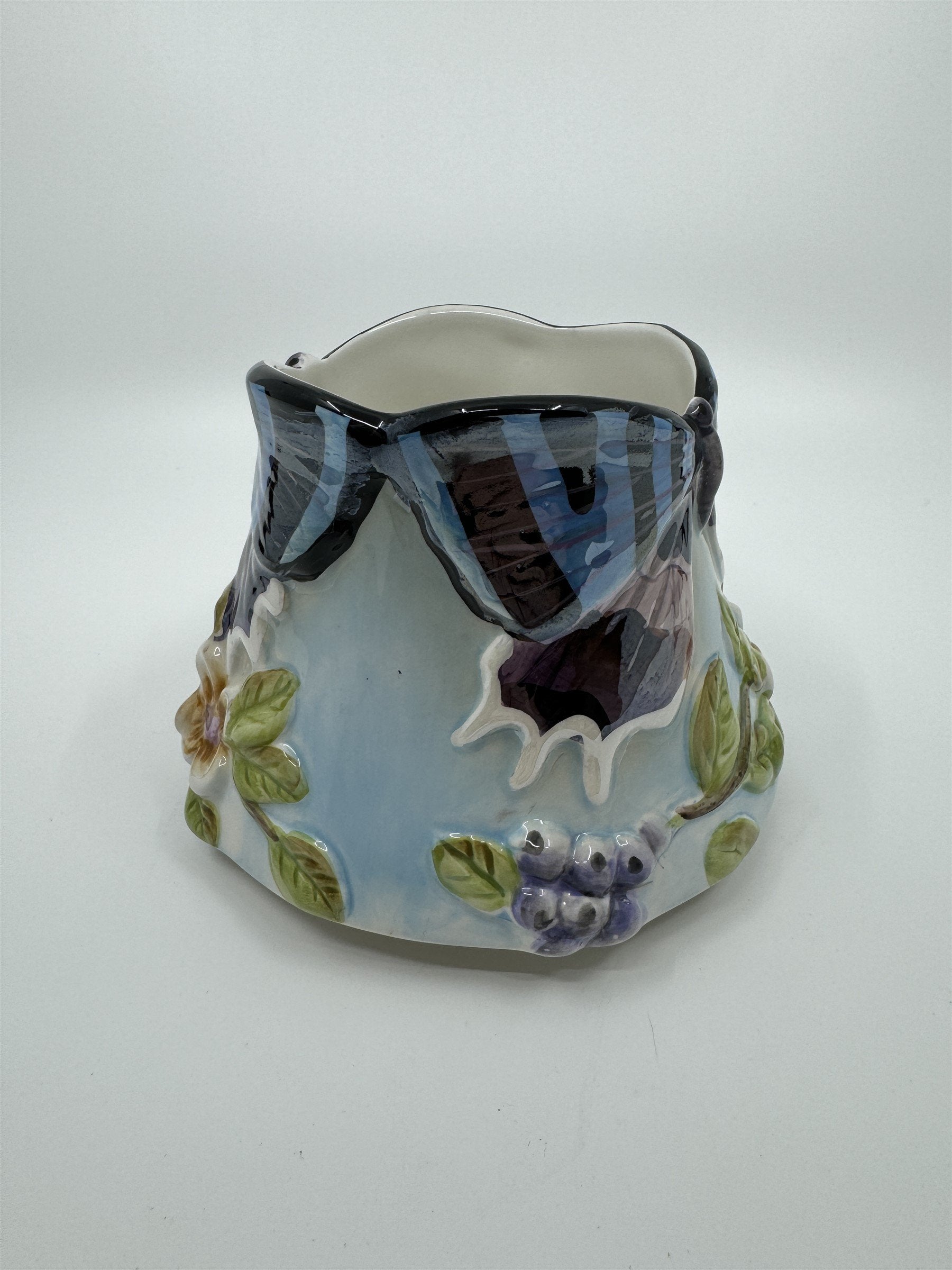Vintage Home Interiors Butterfly Branches Candle Capper Candle Shade Jar Topper