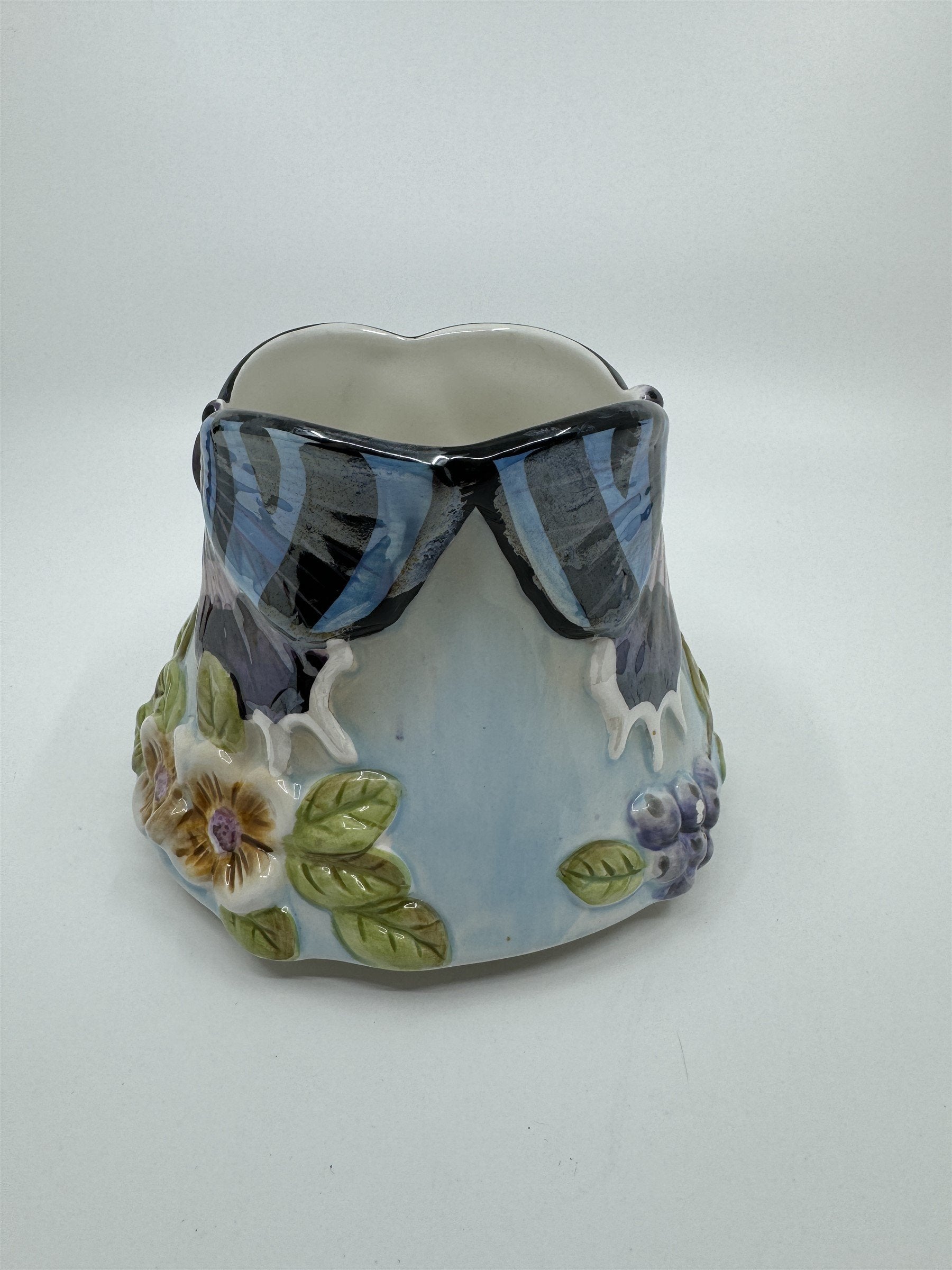 Vintage Home Interiors Butterfly Branches Candle Capper Candle Shade Jar Topper