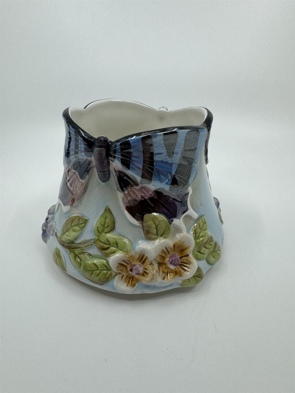 Vintage Home Interiors Butterfly Branches Candle Capper Candle Shade Jar Topper