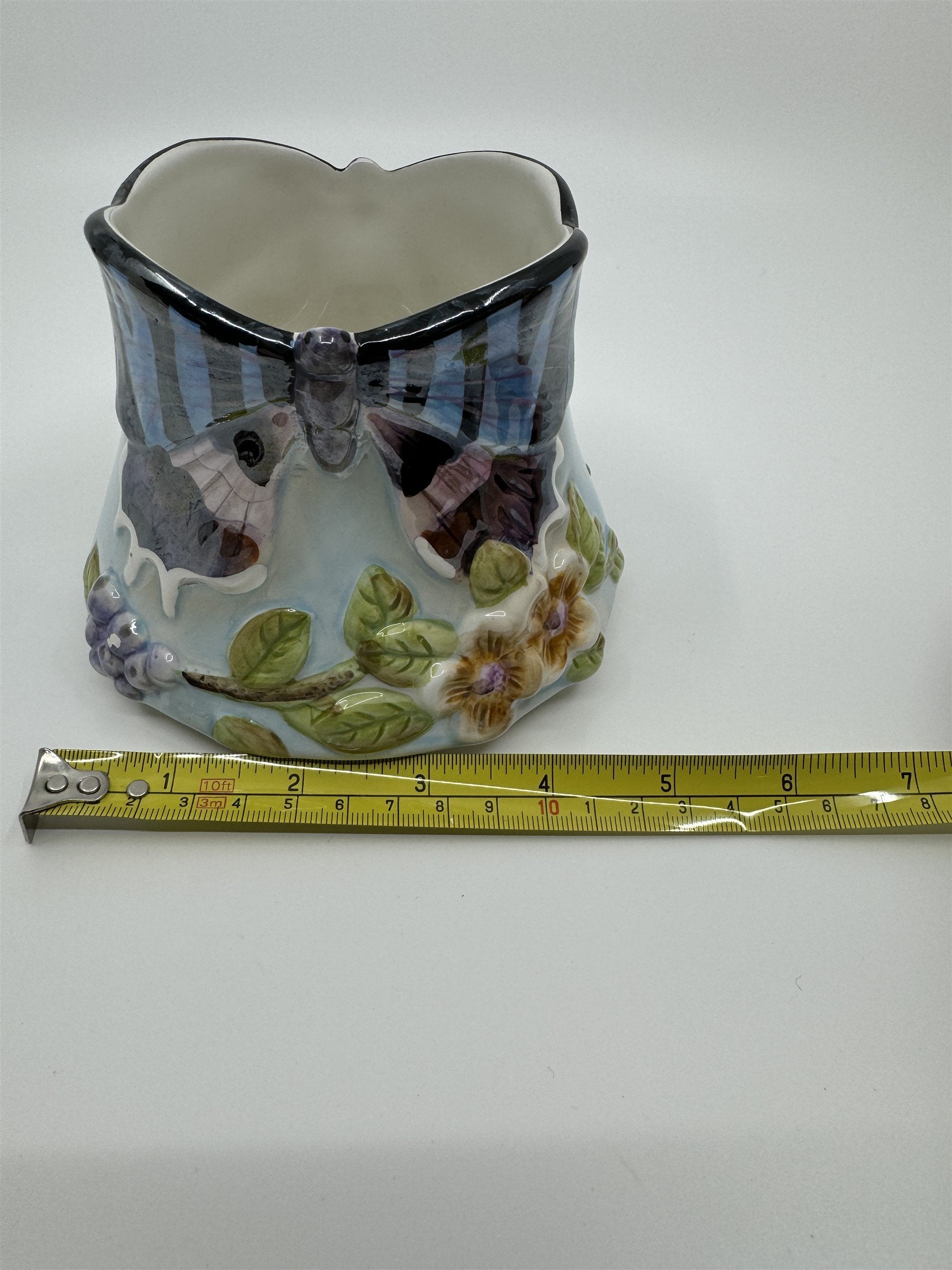 Vintage Home Interiors Butterfly Branches Candle Capper Candle Shade Jar Topper