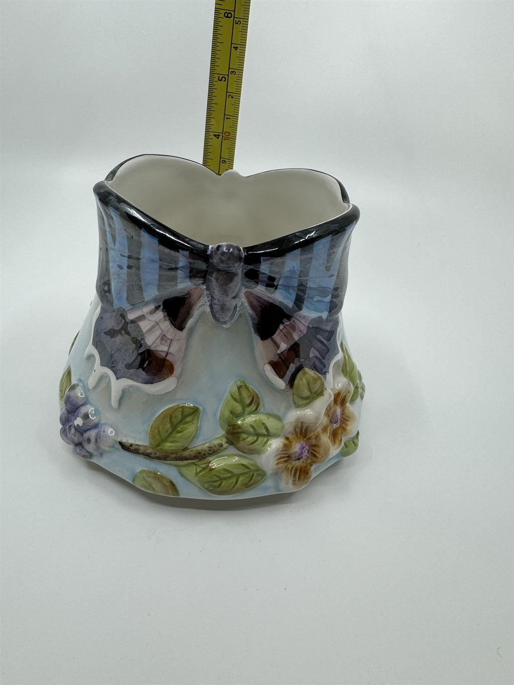 Vintage Home Interiors Butterfly Branches Candle Capper Candle Shade Jar Topper