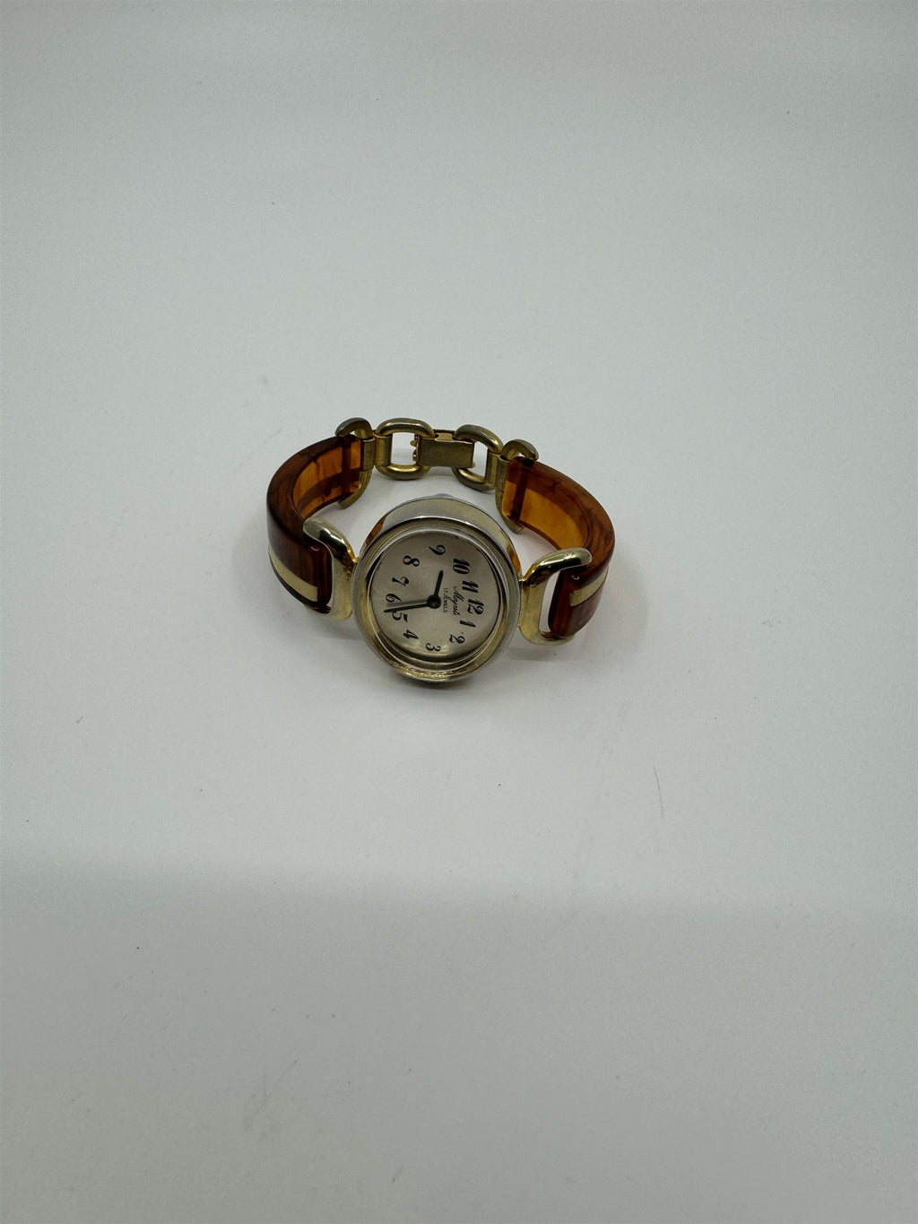 VTG 1940s Majesti Womens Watch Bakelite Strap 17 Jewels Manual Wind