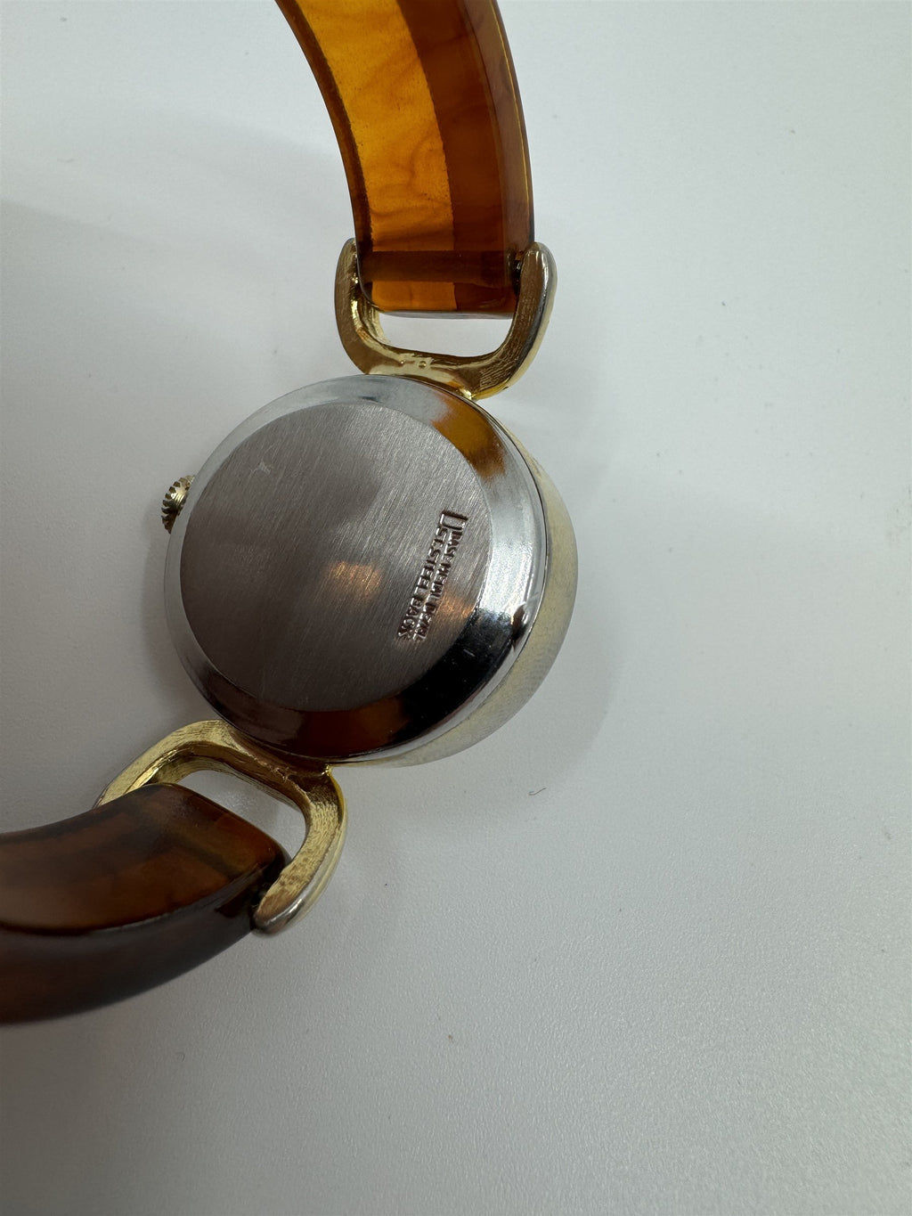 VTG 1940s Majesti Womens Watch Bakelite Strap 17 Jewels Manual Wind