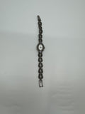 Vtg Elgin Womens Quartz Stainless Marcasite Amethyst Watch ER130-017