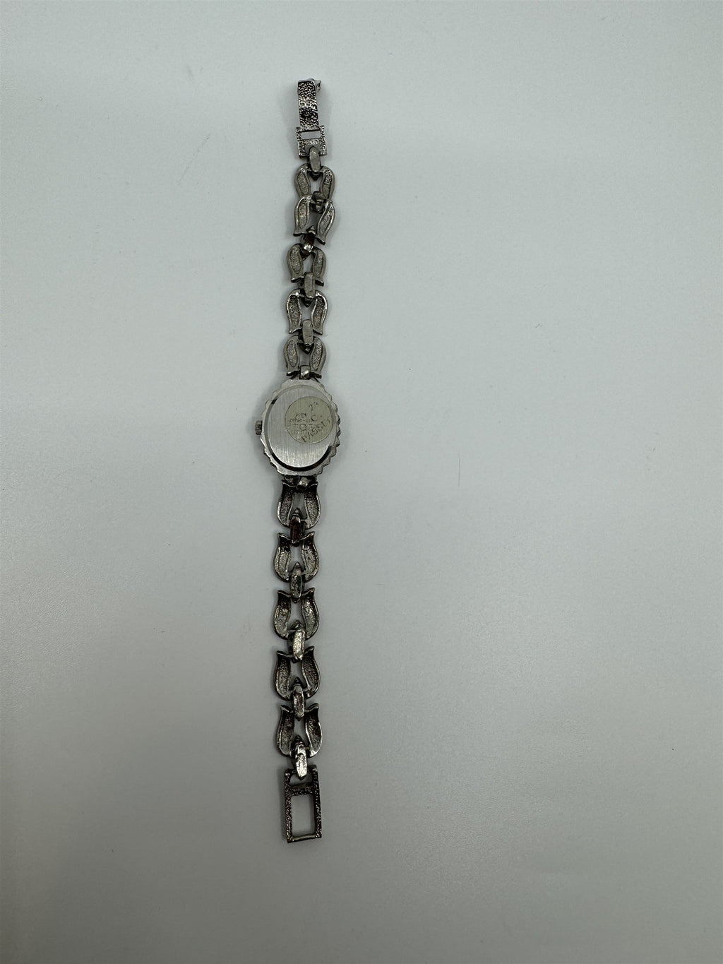 Vtg Elgin Womens Quartz Stainless Marcasite Amethyst Watch ER130-017