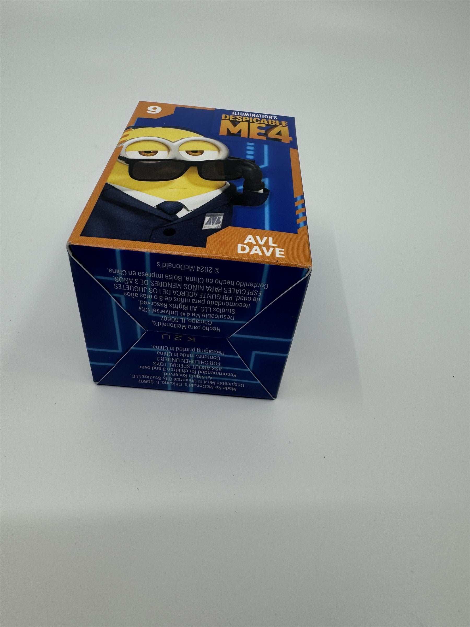 Illumination's Despicable Me 4 McDonald's Happy Meal Toy #9 AVL DAVE New In Box