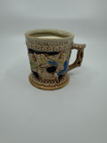 Vintage Tavern Style Mustache Stein Glazed Ceramic Made In Japan