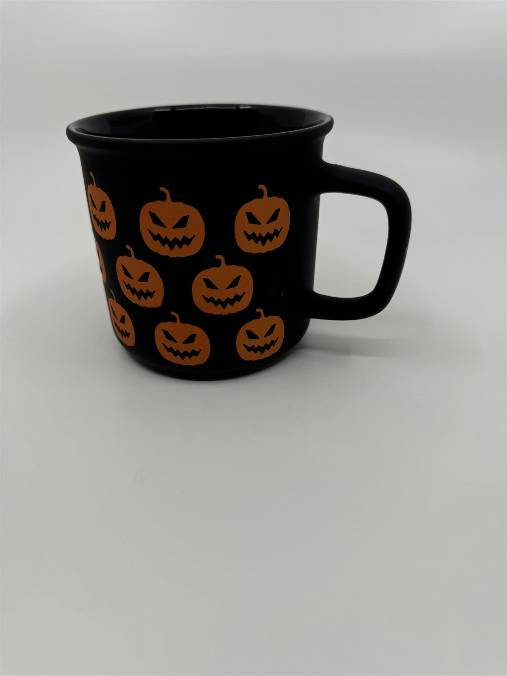 Halloween Jack-O-Lantern Pumpkin Mug Black Matte Feel