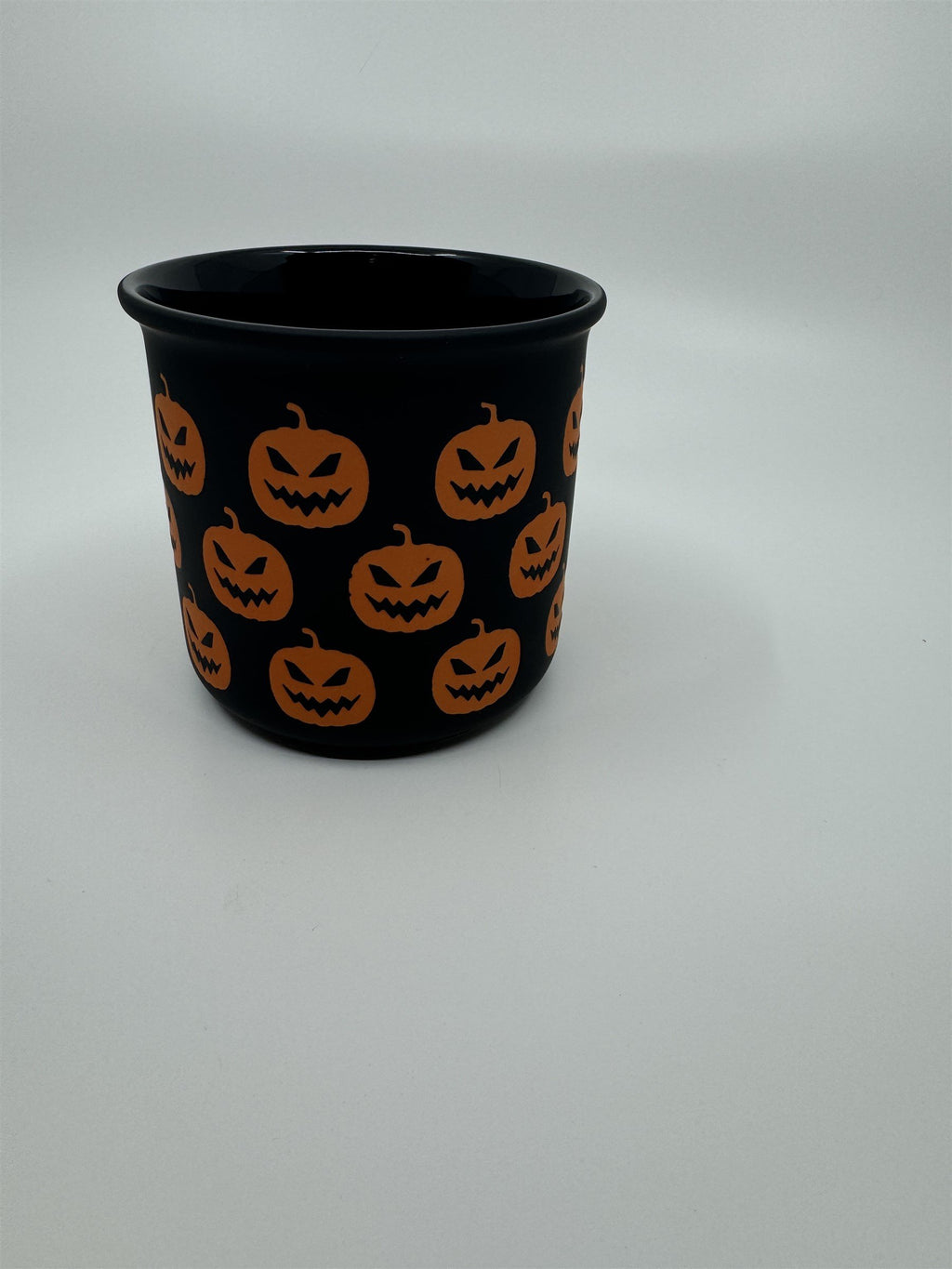 Halloween Jack-O-Lantern Pumpkin Mug Black Matte Feel