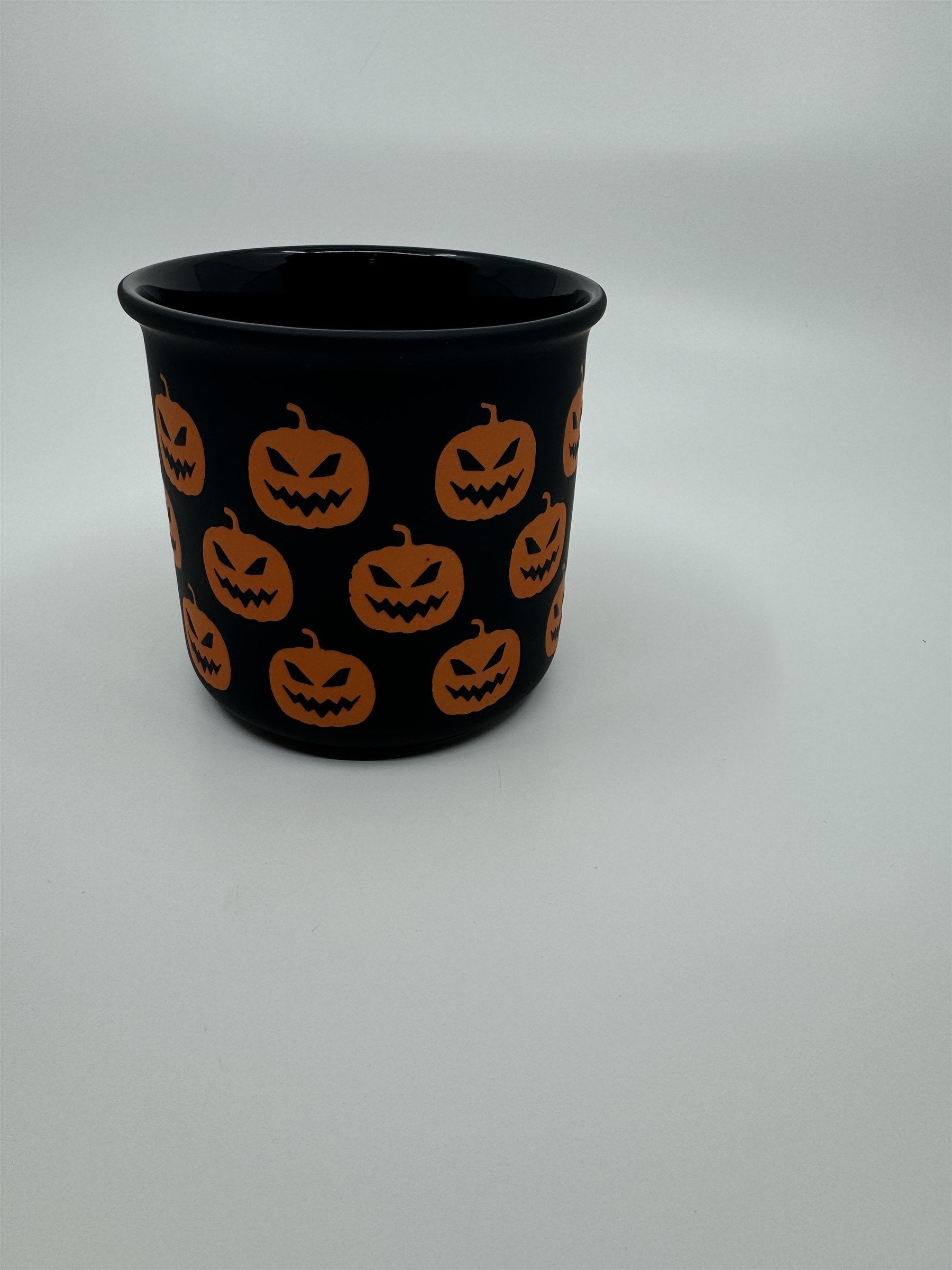 Halloween Jack-O-Lantern Pumpkin Mug Black Matte Feel