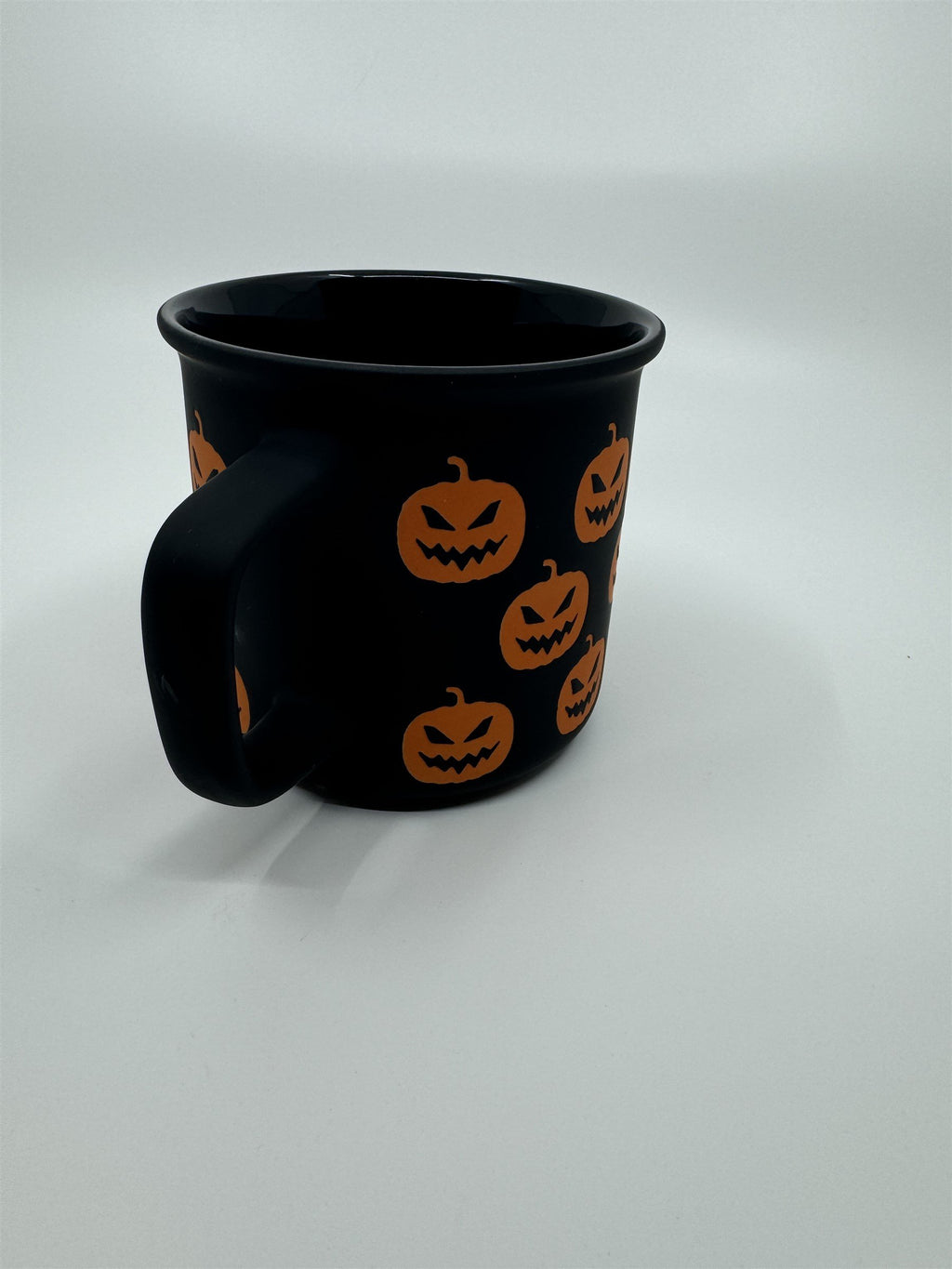 Halloween Jack-O-Lantern Pumpkin Mug Black Matte Feel