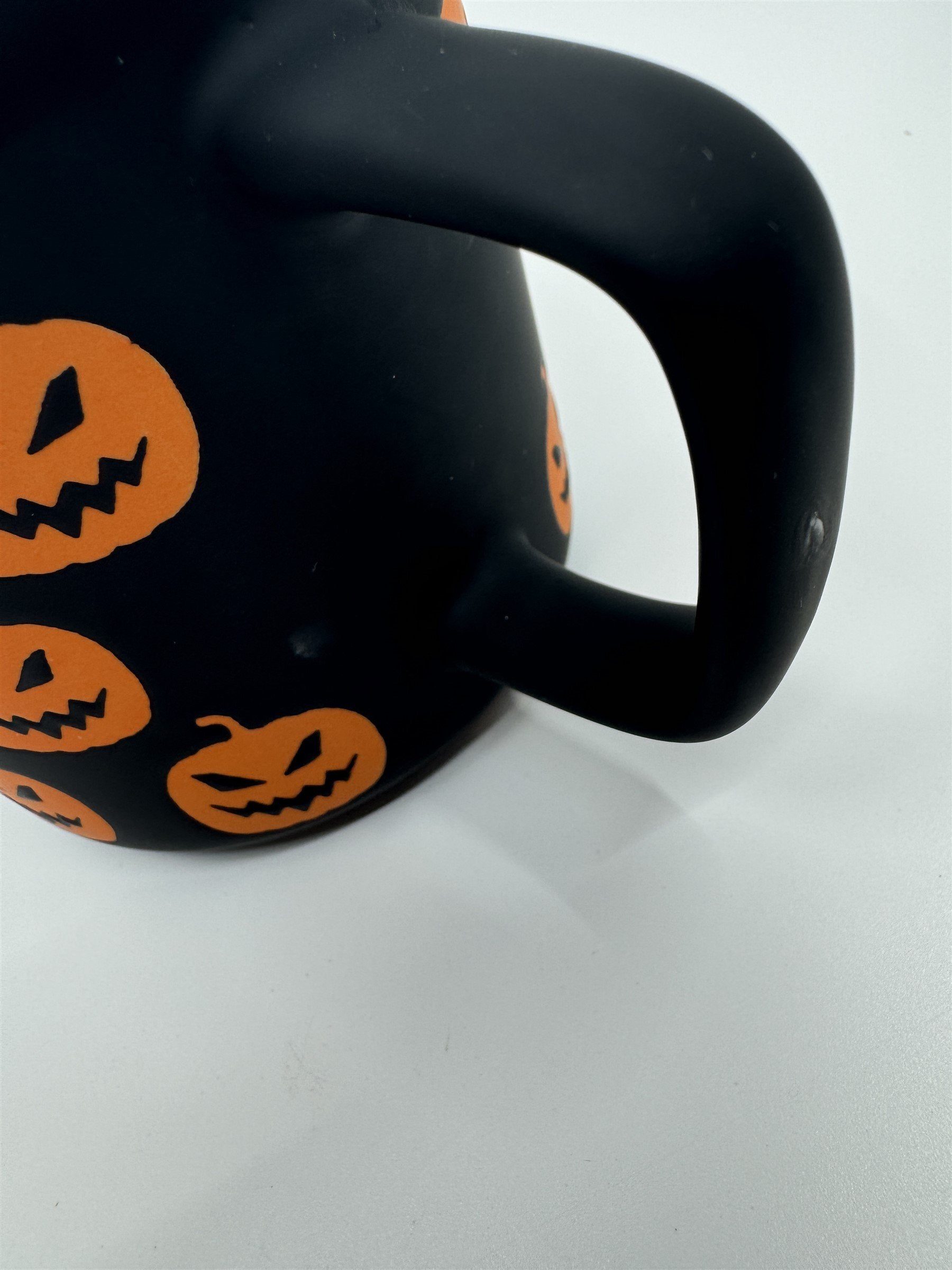 Halloween Jack-O-Lantern Pumpkin Mug Black Matte Feel