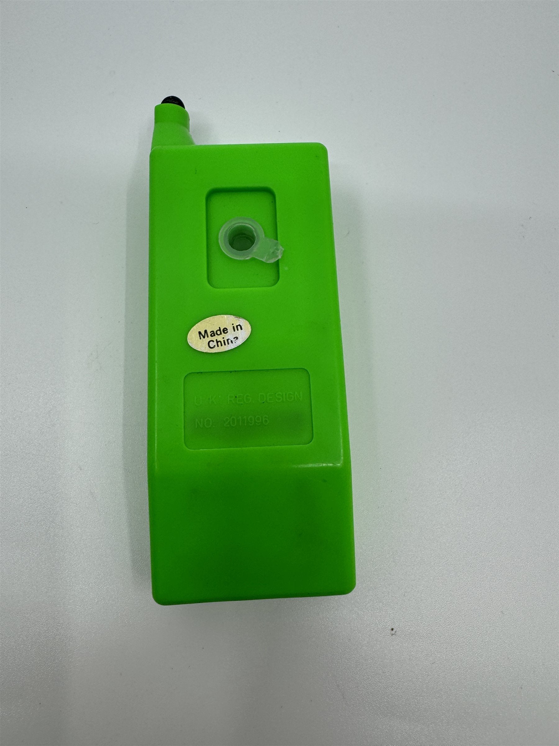 Vintage Toy Cellphone Prank Water Gun Self-Squirter Green Plastic Resin Toy