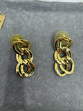 Premium Rope Gold Toned Costume Jewelry JC Penney Necklace and Earrings Set