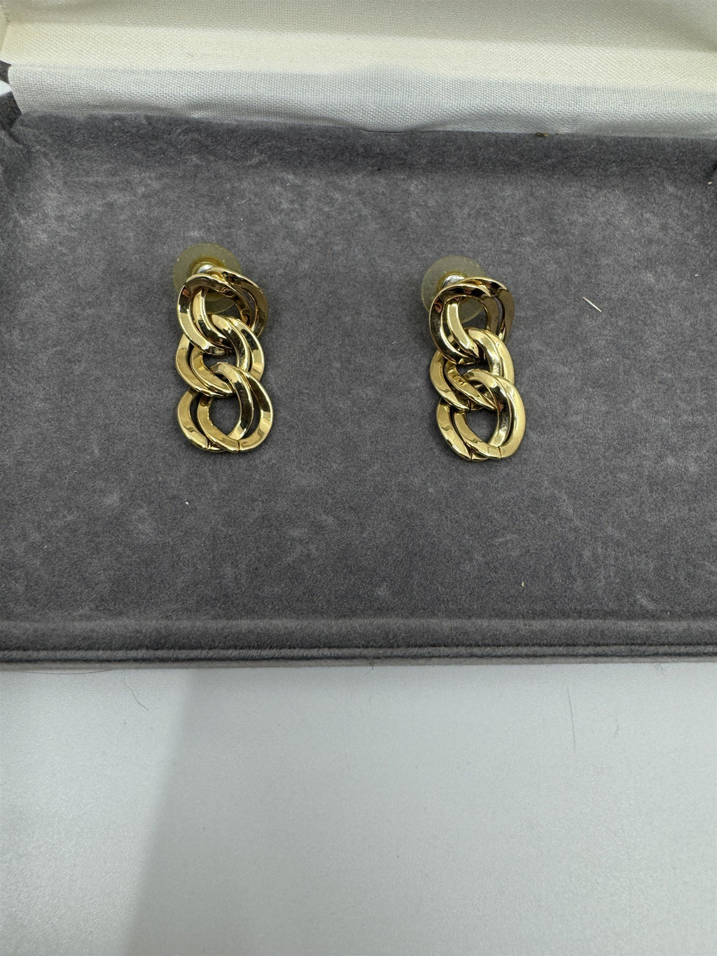 Premium Rope Gold Toned Costume Jewelry JC Penney Necklace and Earrings Set