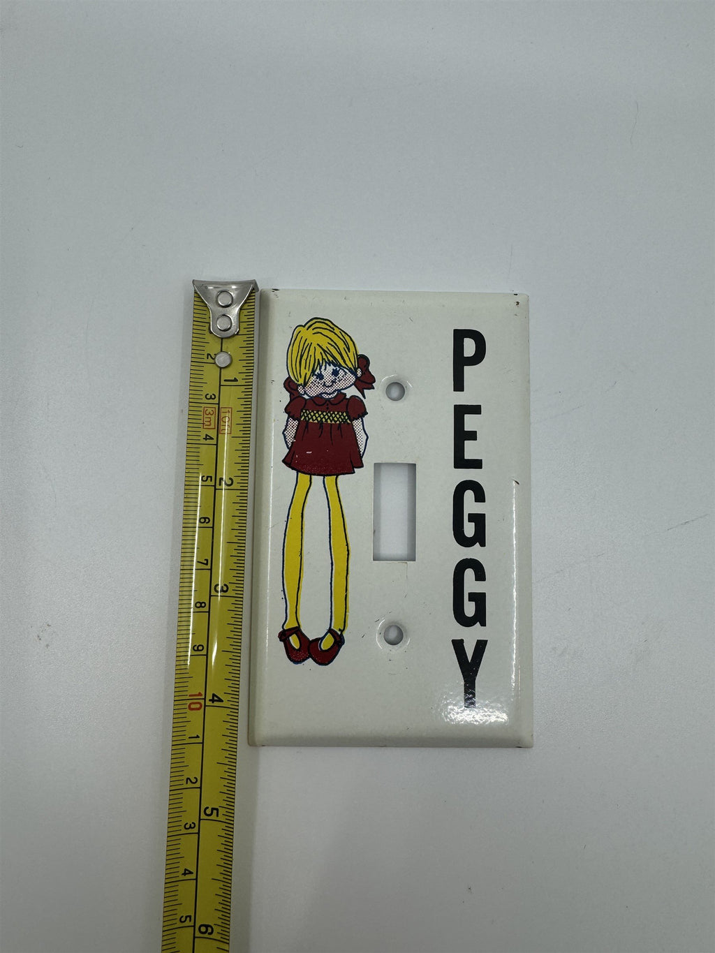 Vintage Peggy Doll Light Switch Cover Metal