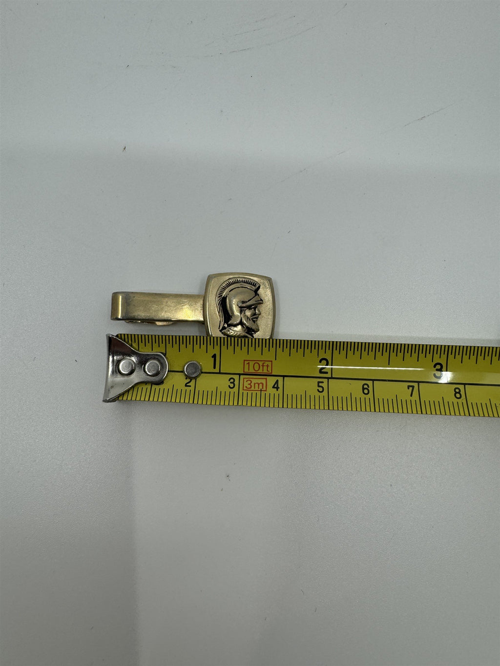 Vintage Hickok USA Trojan Spartan Tie Clip Tie Bar Gold-Toned