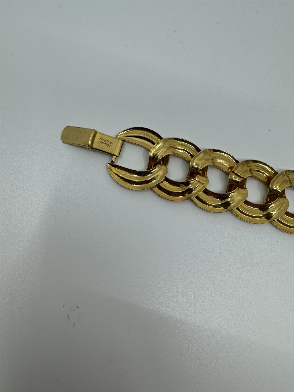 Vintage Napier Gold Tone Braided/Loop Bracelet