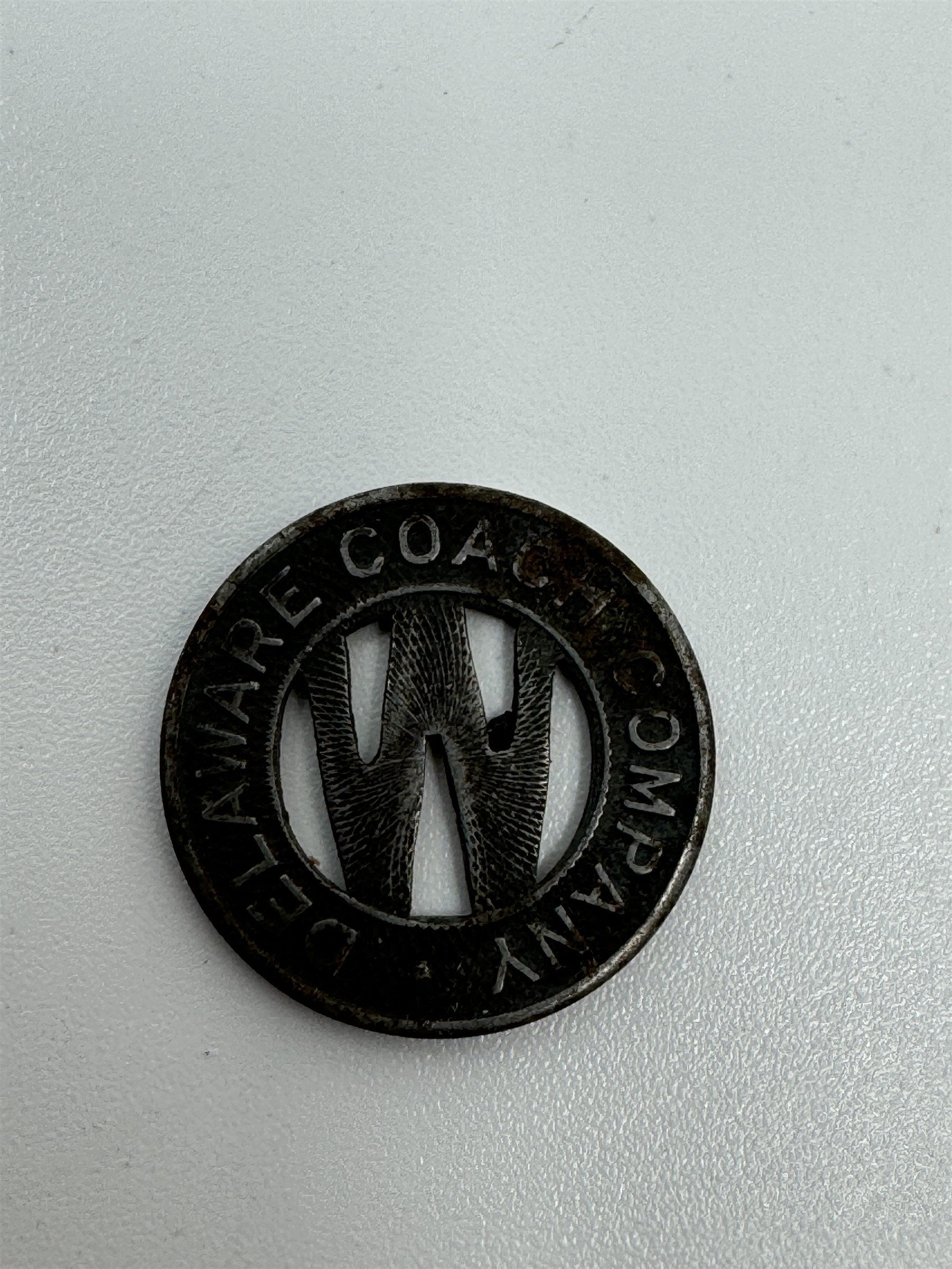 Vintage Delaware Coach Company Fare Token Collectible Coin Nostalgic Metal Coin