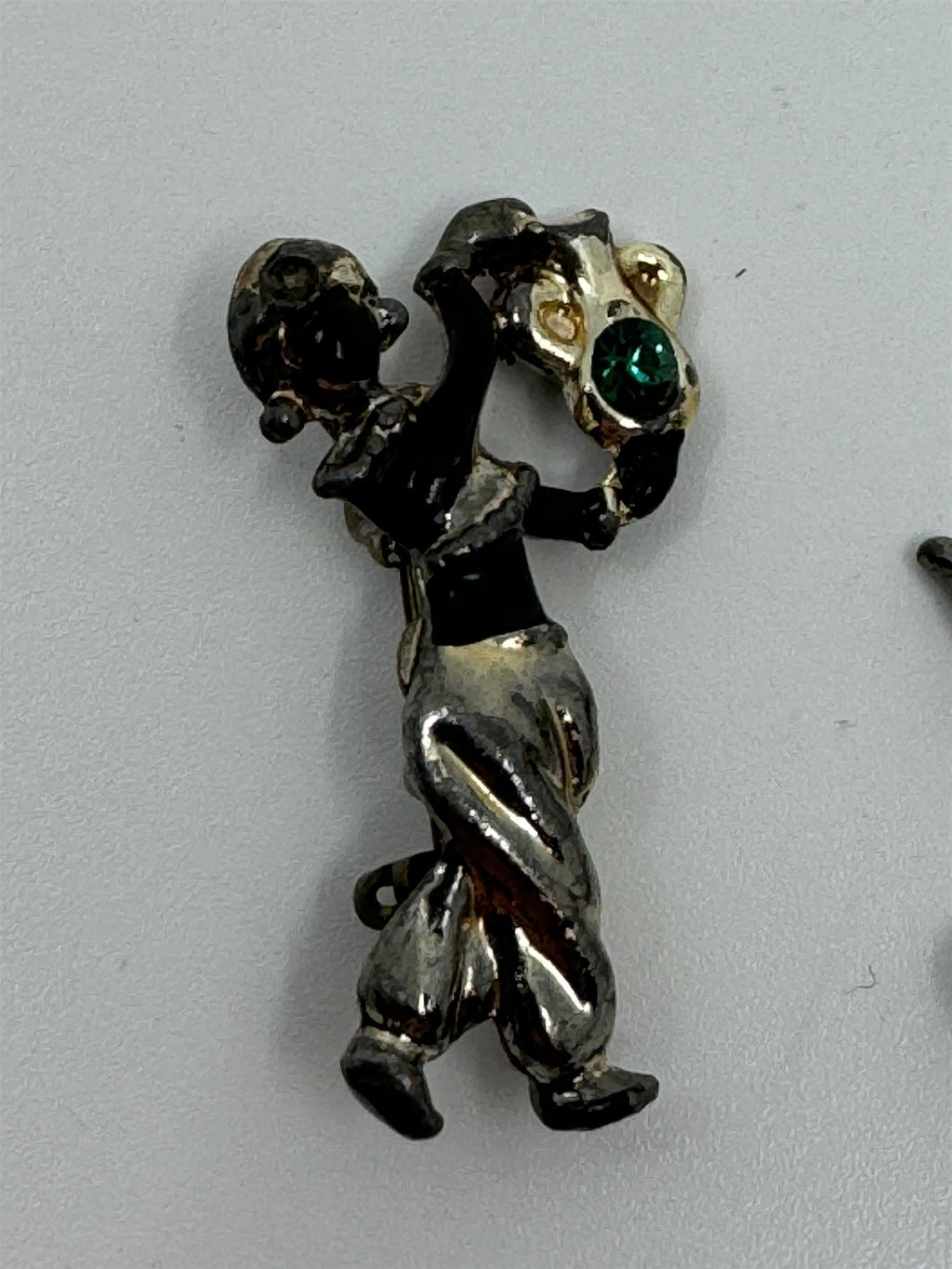 Vintage Genie with Magic Lamp and Woman with Magic Vessel Mini Pin/Brooch Set