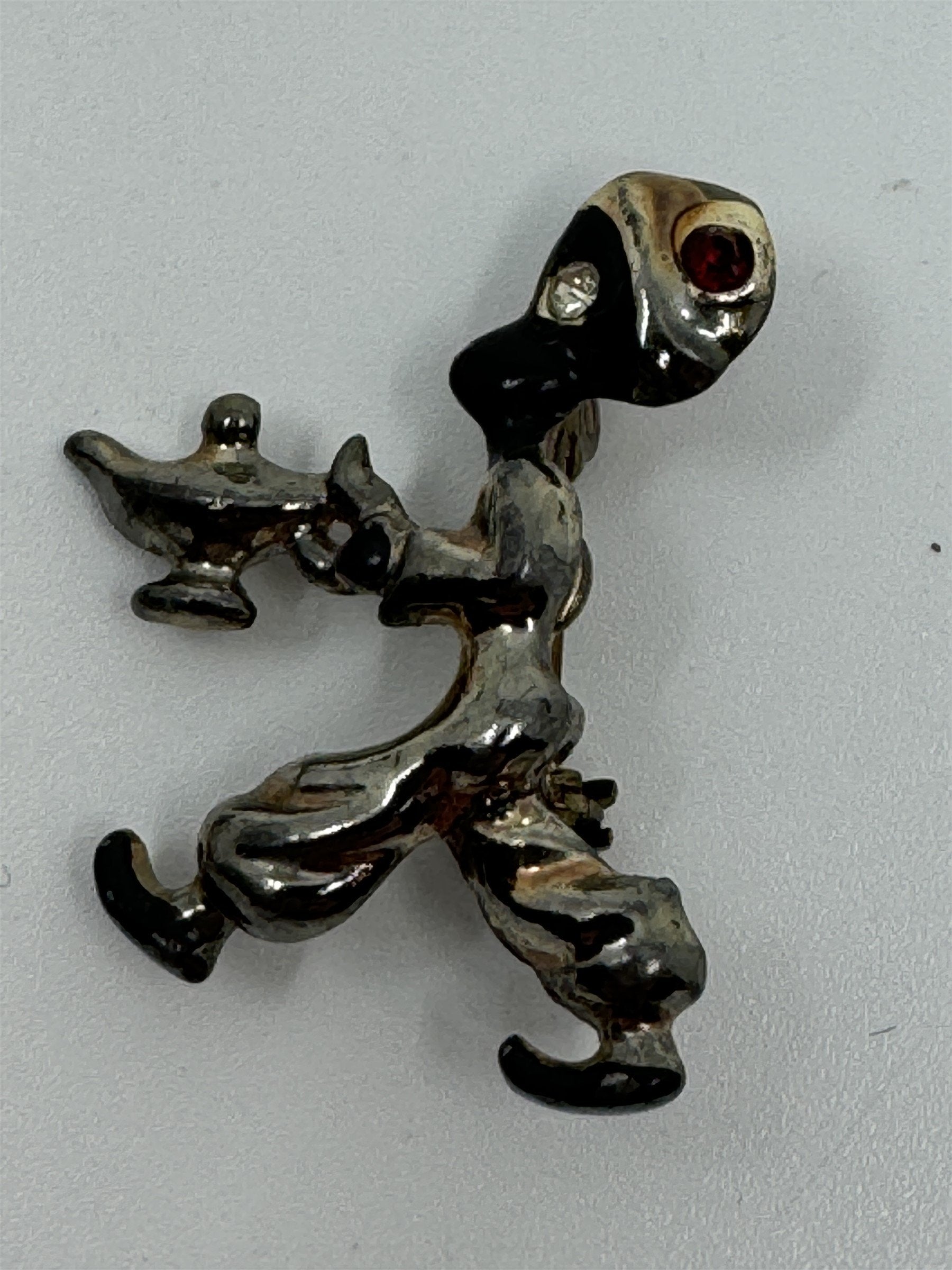 Vintage Genie with Magic Lamp and Woman with Magic Vessel Mini Pin/Brooch Set