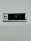 Vintage 1976 PENNSYLVANIA Mini License Plate Keychain Disabled Veterans Tag