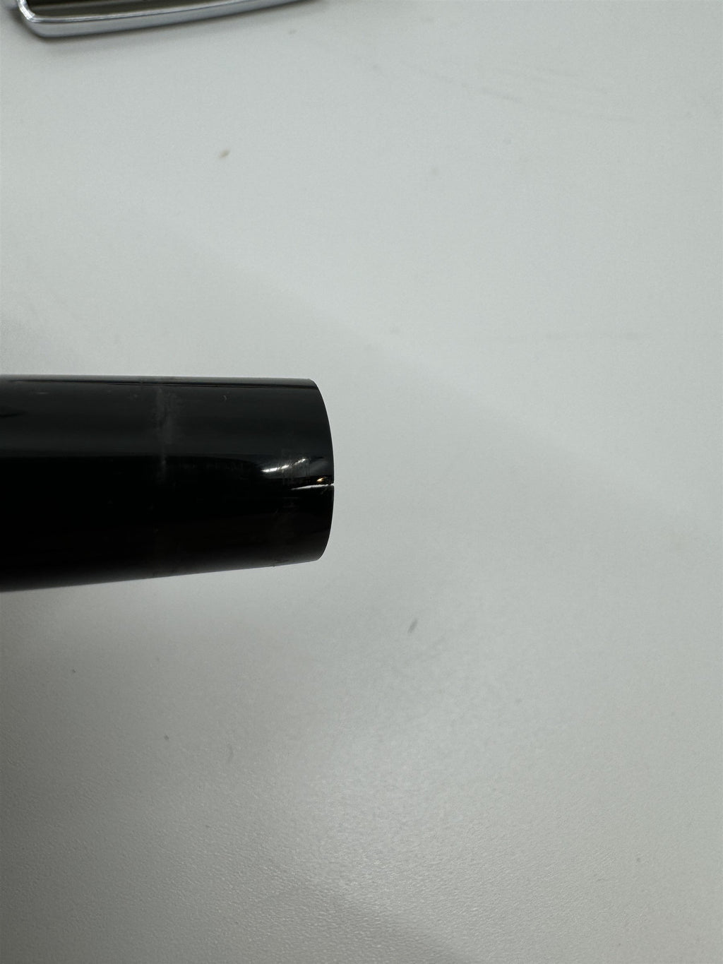 Vintage Parker USA Fountain Pen Black with Silver Cap *Hairline Crack*