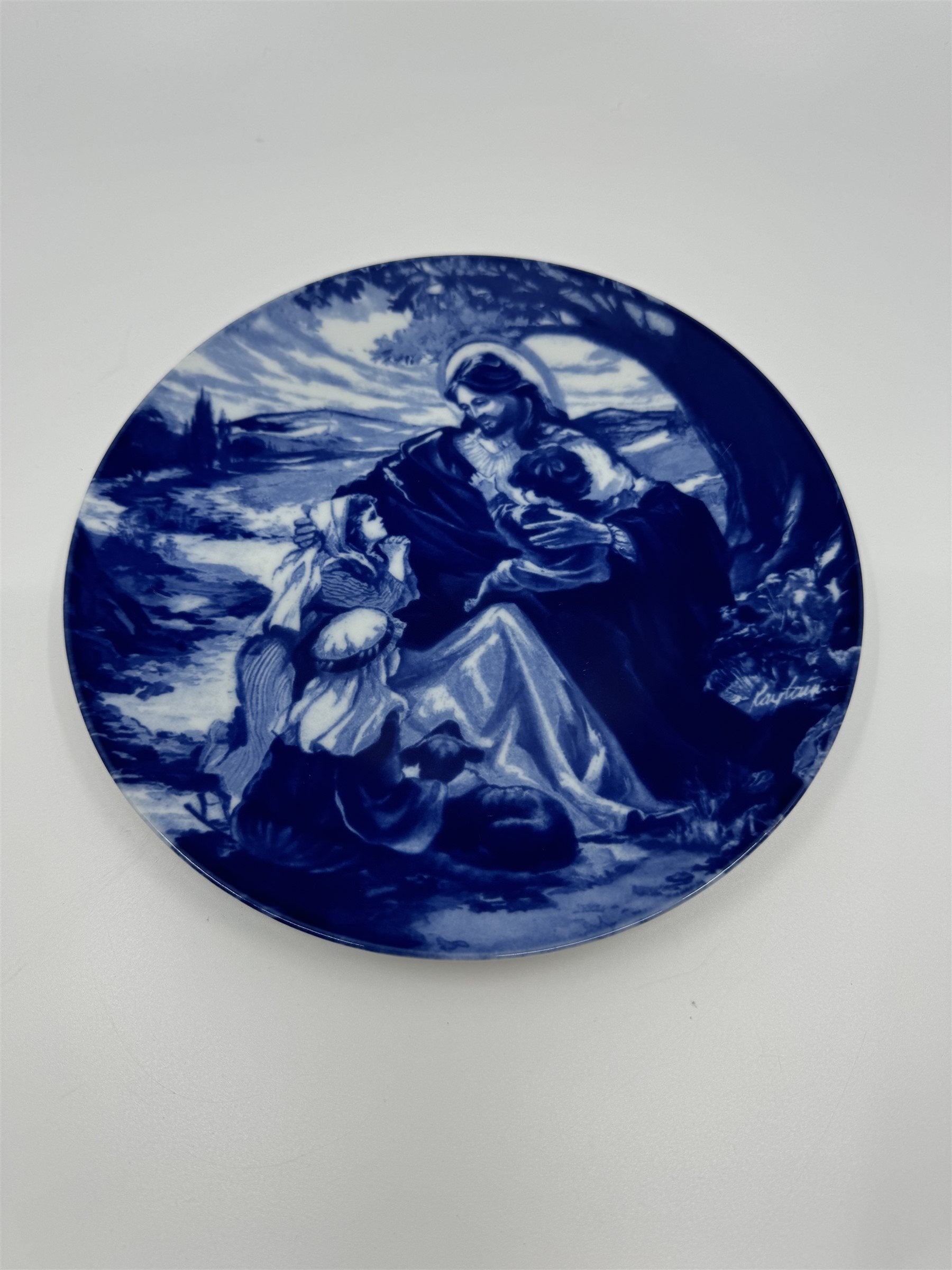 Vintage 1992 Avon Bless The Little Children Art Decorative Plate 8-1/4" Diameter