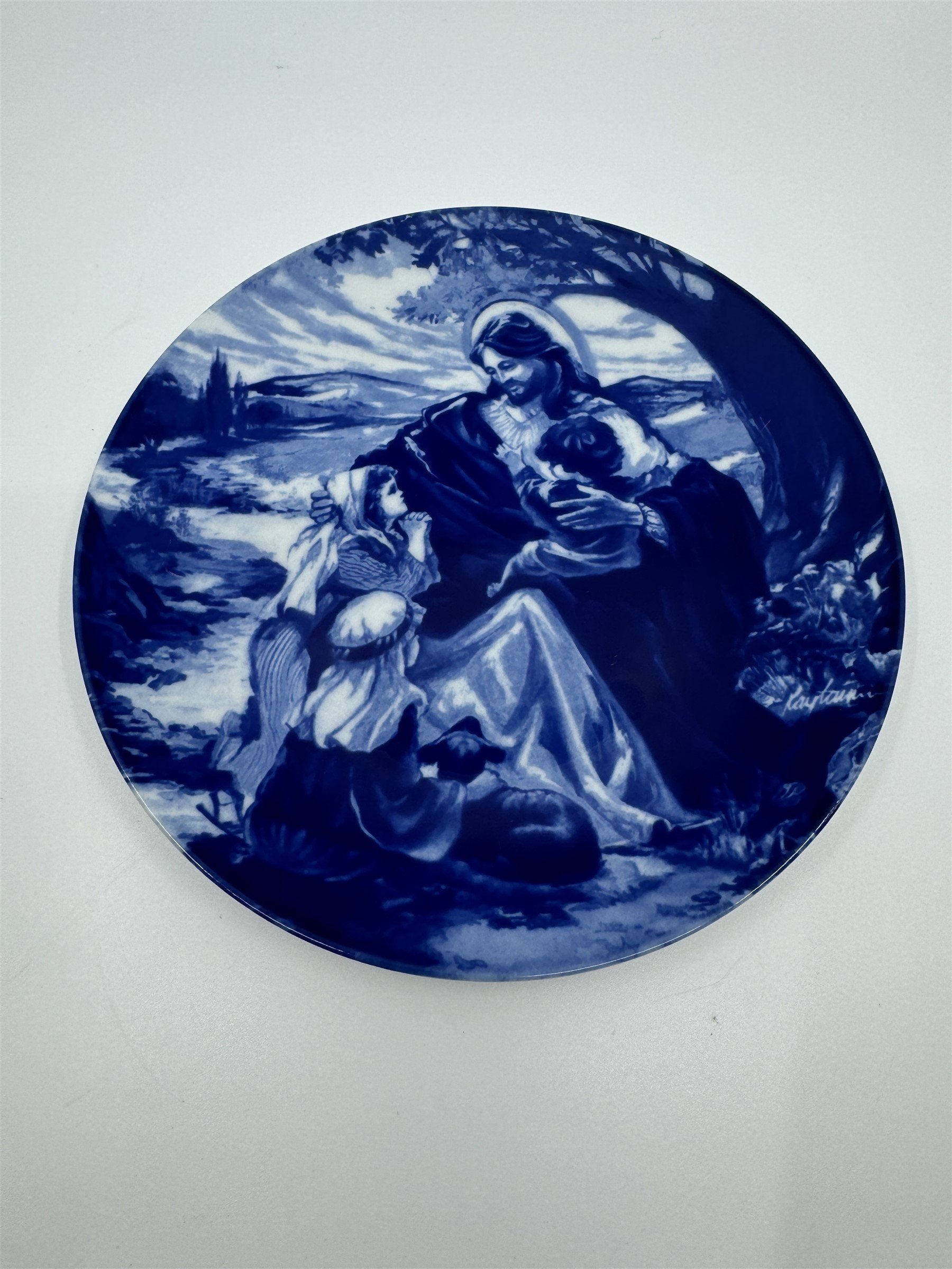 Vintage 1992 Avon Bless The Little Children Art Decorative Plate 8-1/4" Diameter