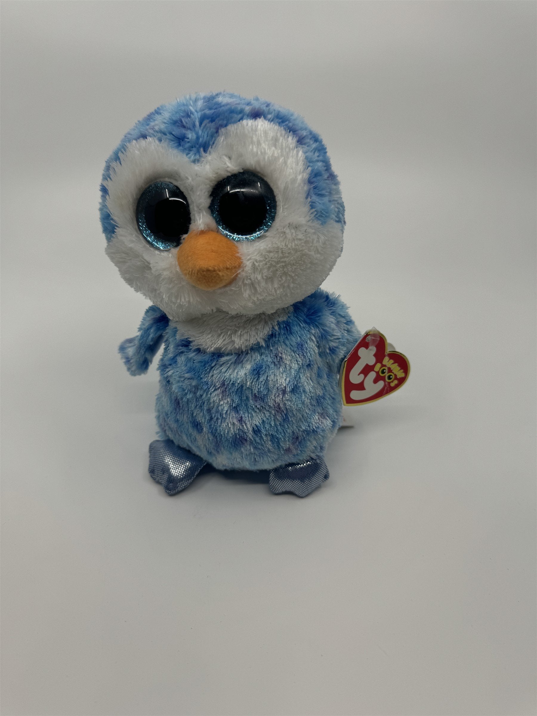 Ty Beanie Boo's Ice Cube Blue Penguin February Birthday Beanie Babies Toy
