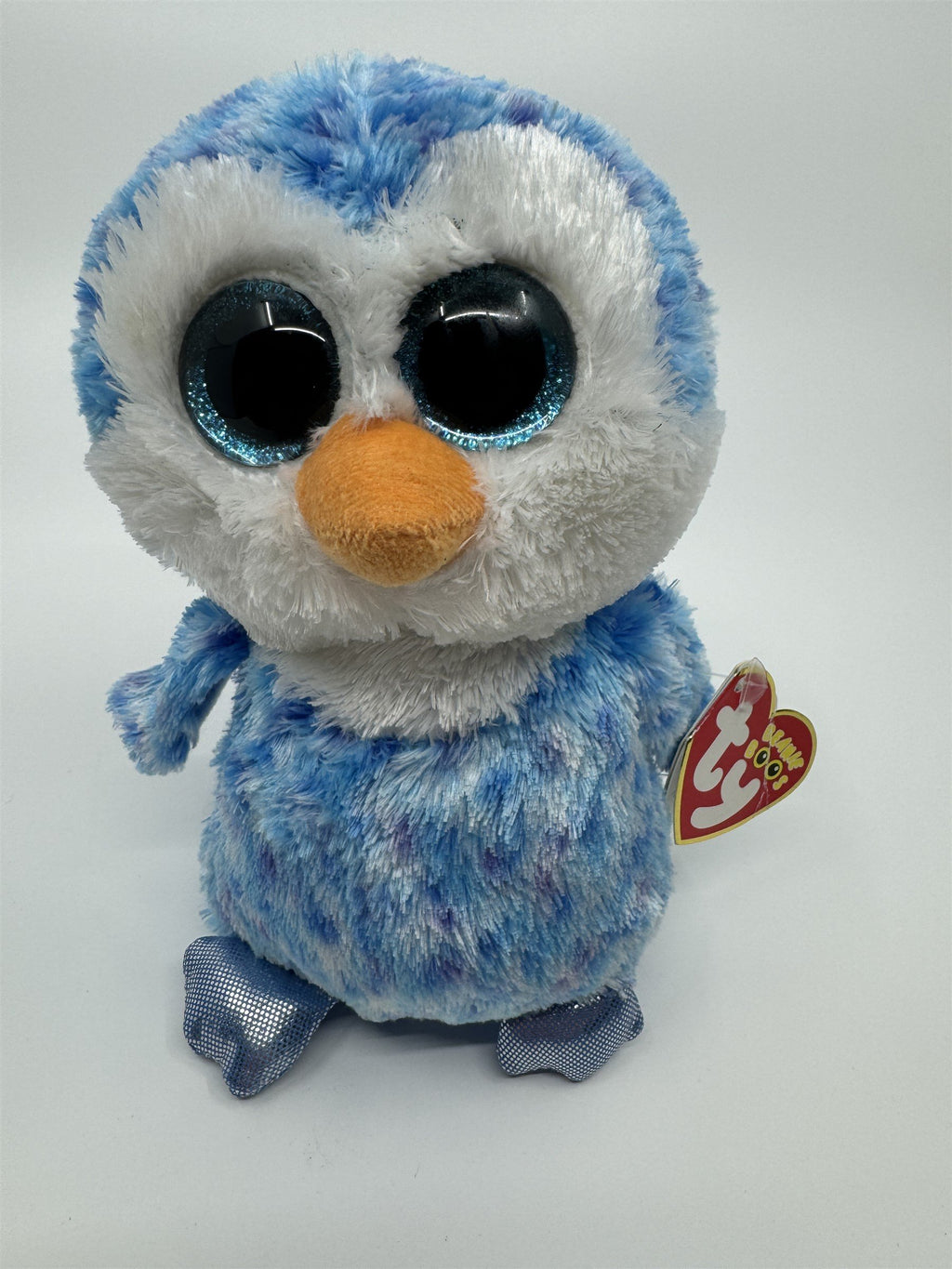 Ty Beanie Boo's Ice Cube Blue Penguin February Birthday Beanie Babies Toy