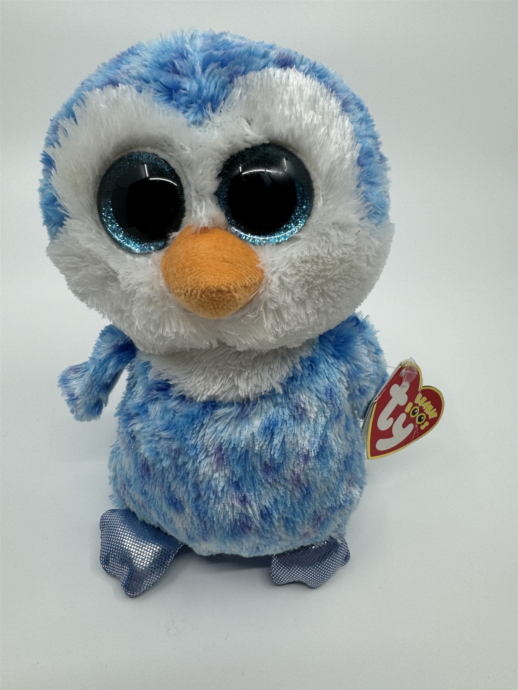 Ty Beanie Boo's Ice Cube Blue Penguin February Birthday Beanie Babies Toy