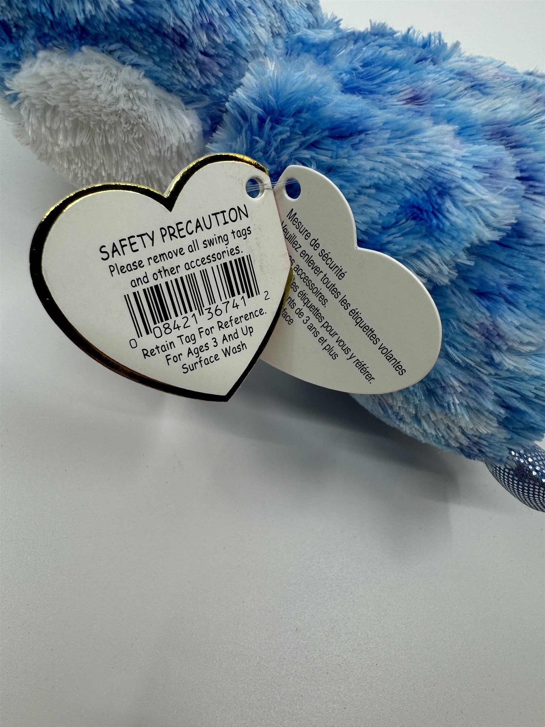 Ty Beanie Boo's Ice Cube Blue Penguin February Birthday Beanie Babies Toy