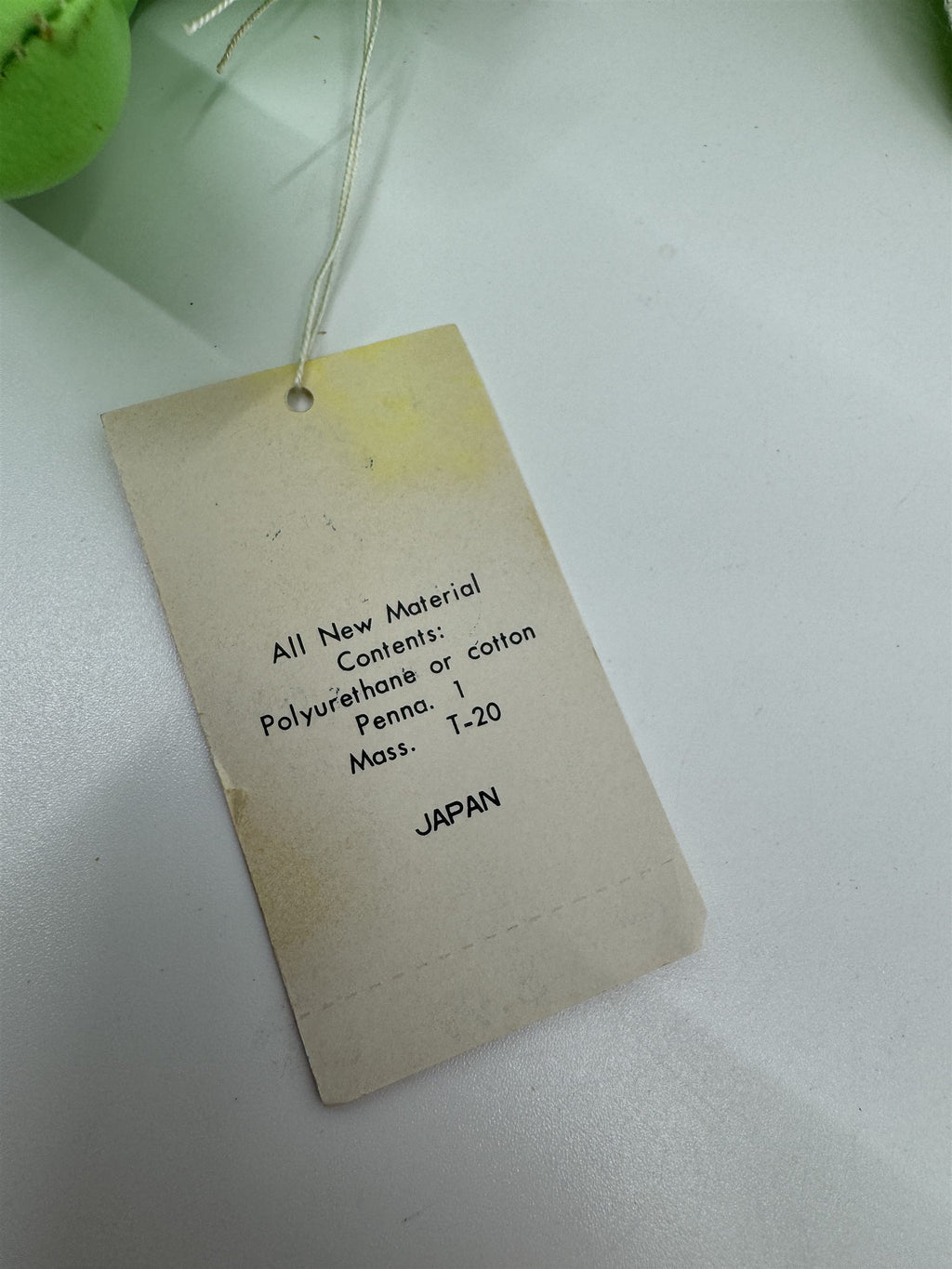Vintage Jestia TKR No 725 JAPAN Green Mouse Rat Love Letter Tie Snuggle-y Toy