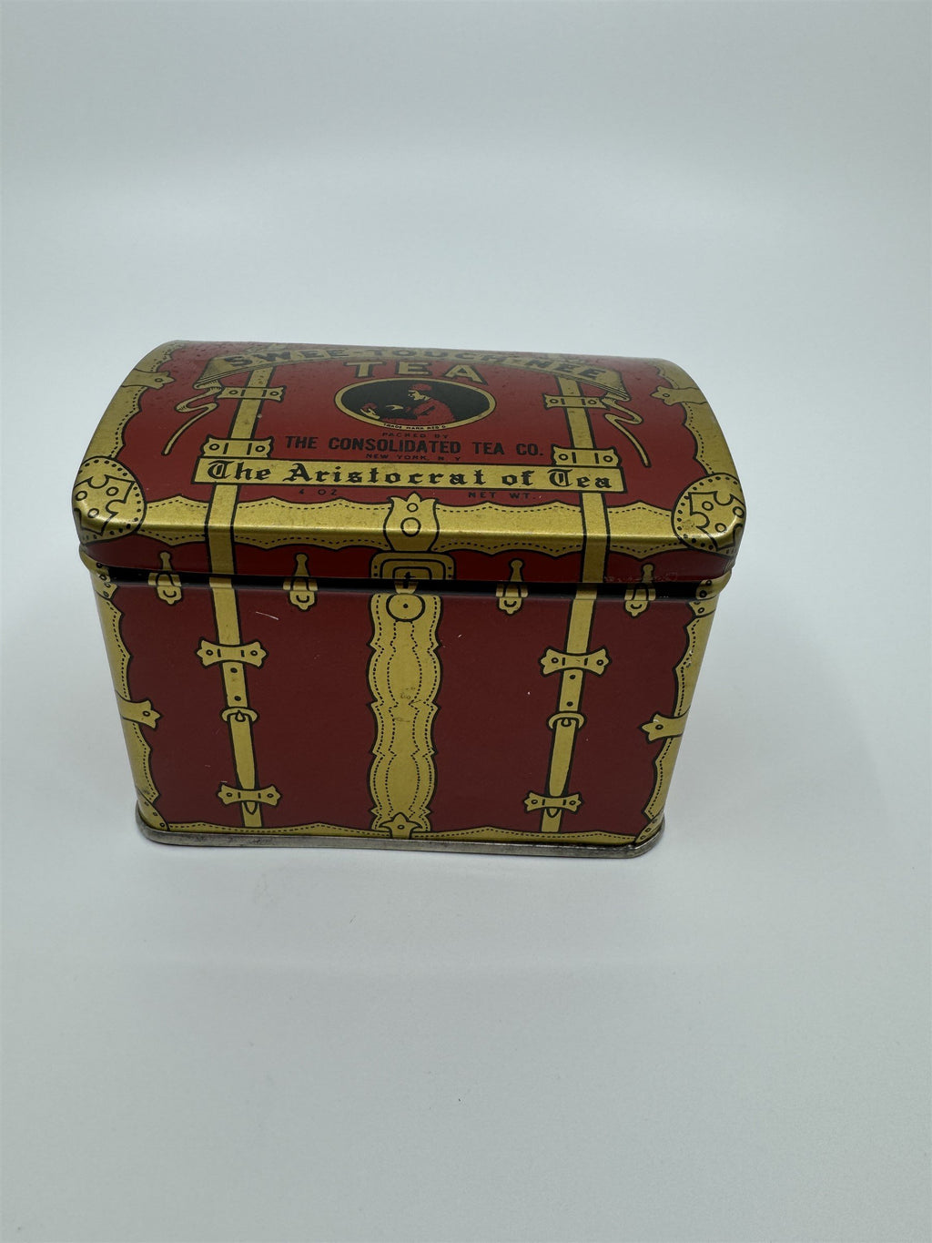 Vintage Swee-Touch-Nee Tea Empty Tin The Consolidated Tea Co Aristocrat of Tea