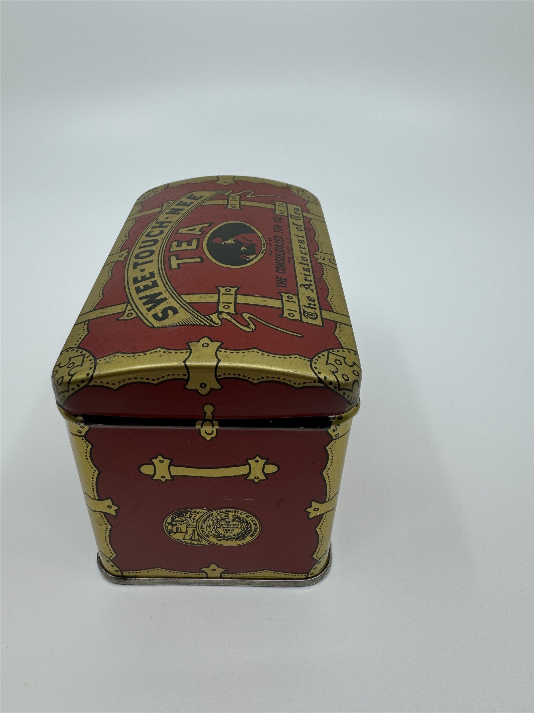 Vintage Swee-Touch-Nee Tea Empty Tin The Consolidated Tea Co Aristocrat of Tea