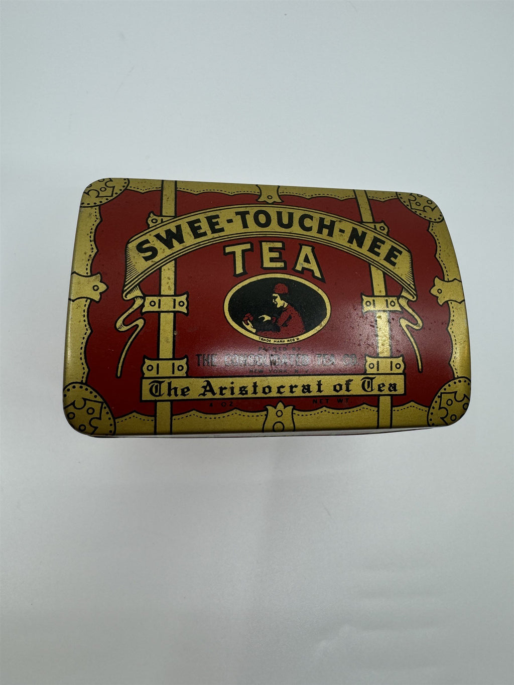 Vintage Swee-Touch-Nee Tea Empty Tin The Consolidated Tea Co Aristocrat of Tea