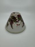 Vintage Home Interiors & Gifts Candle Shade Grape Vines and Birds Sparrows