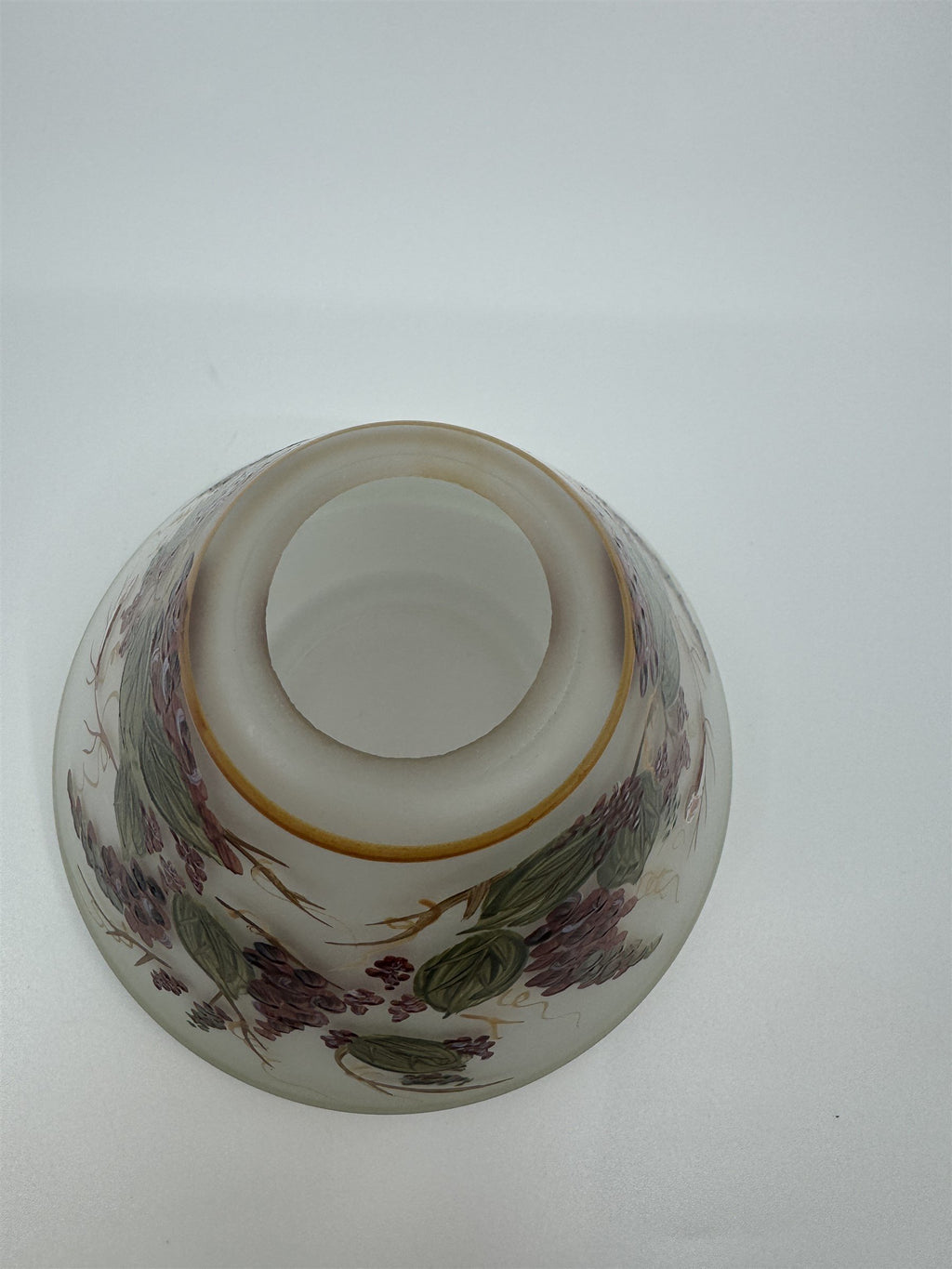 Vintage Home Interiors & Gifts Candle Shade Grape Vines and Birds Sparrows