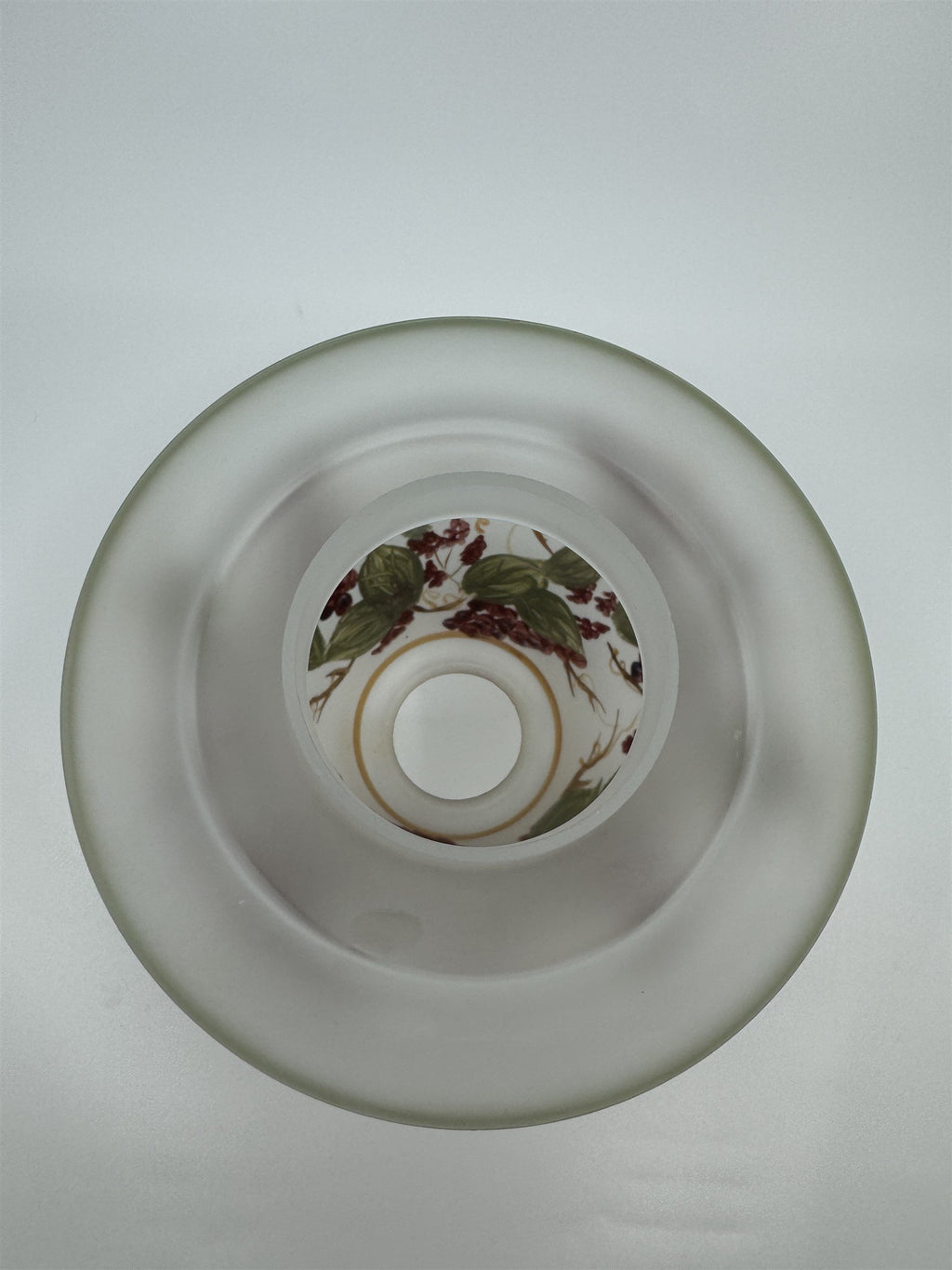 Vintage Home Interiors & Gifts Candle Shade Grape Vines and Birds Sparrows