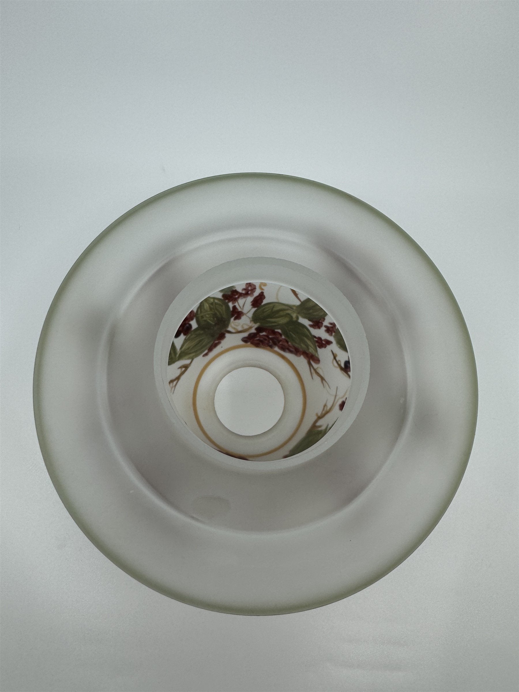 Vintage Home Interiors & Gifts Candle Shade Grape Vines and Birds Sparrows