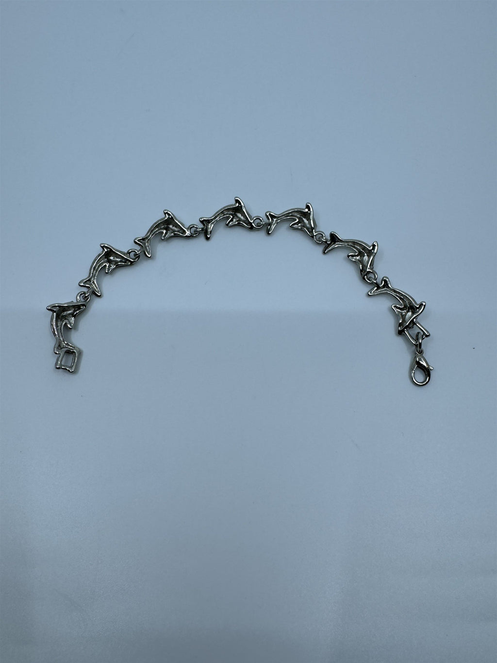 Vintage Leaping Jumping Dolphins Bracelet 7-1/2" /w Clasp