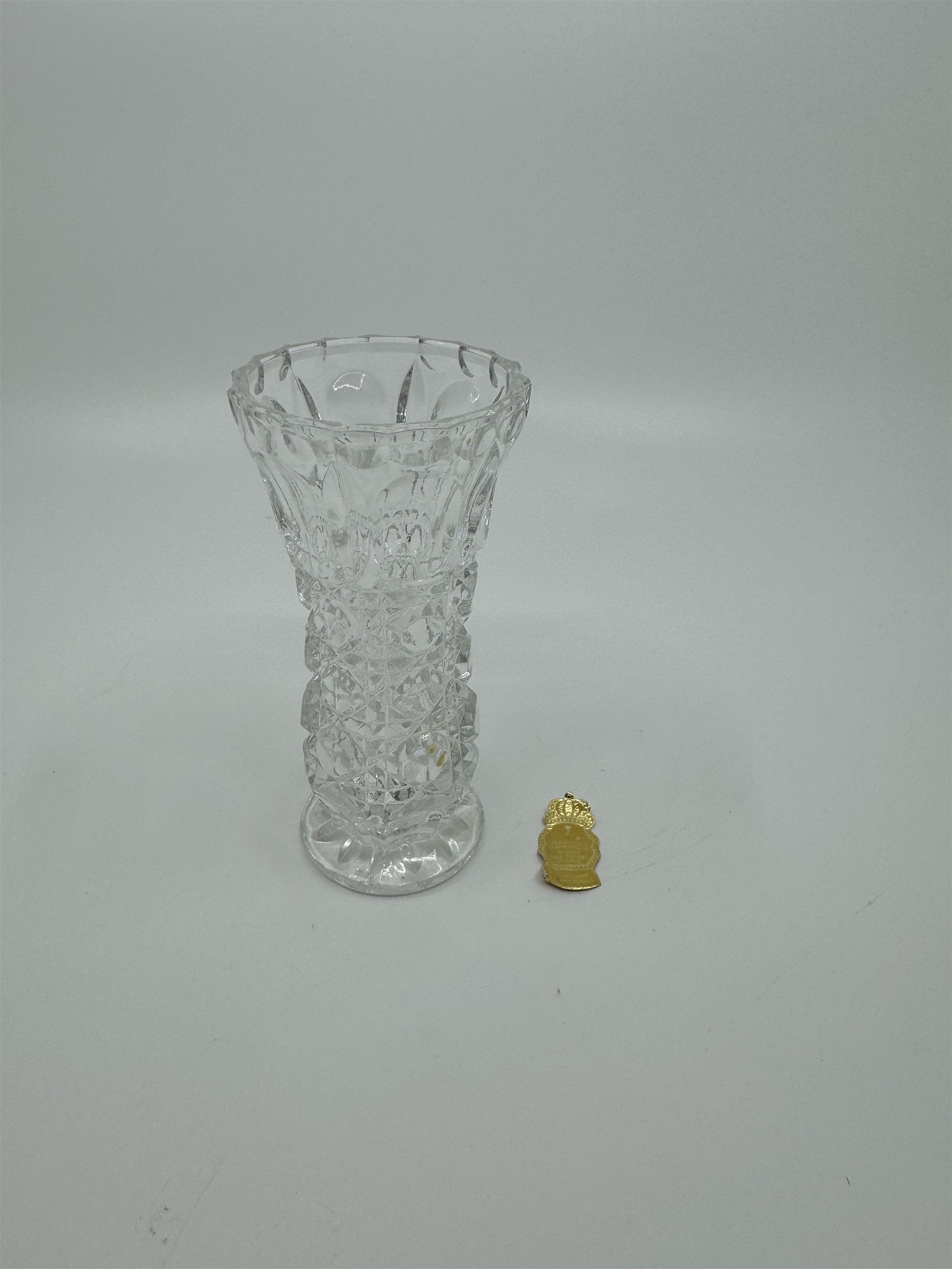 Vintage 24% Lead Crystal Bud Vase Shooter Glass by Imperlux German Democratic Re