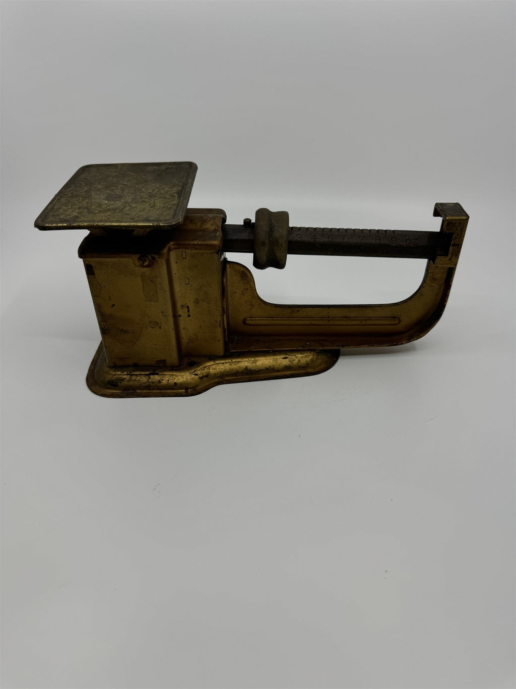 Vintage Triner Scale & Mfg. Co. Metal Postage Scale Oz Antique Postal Scale