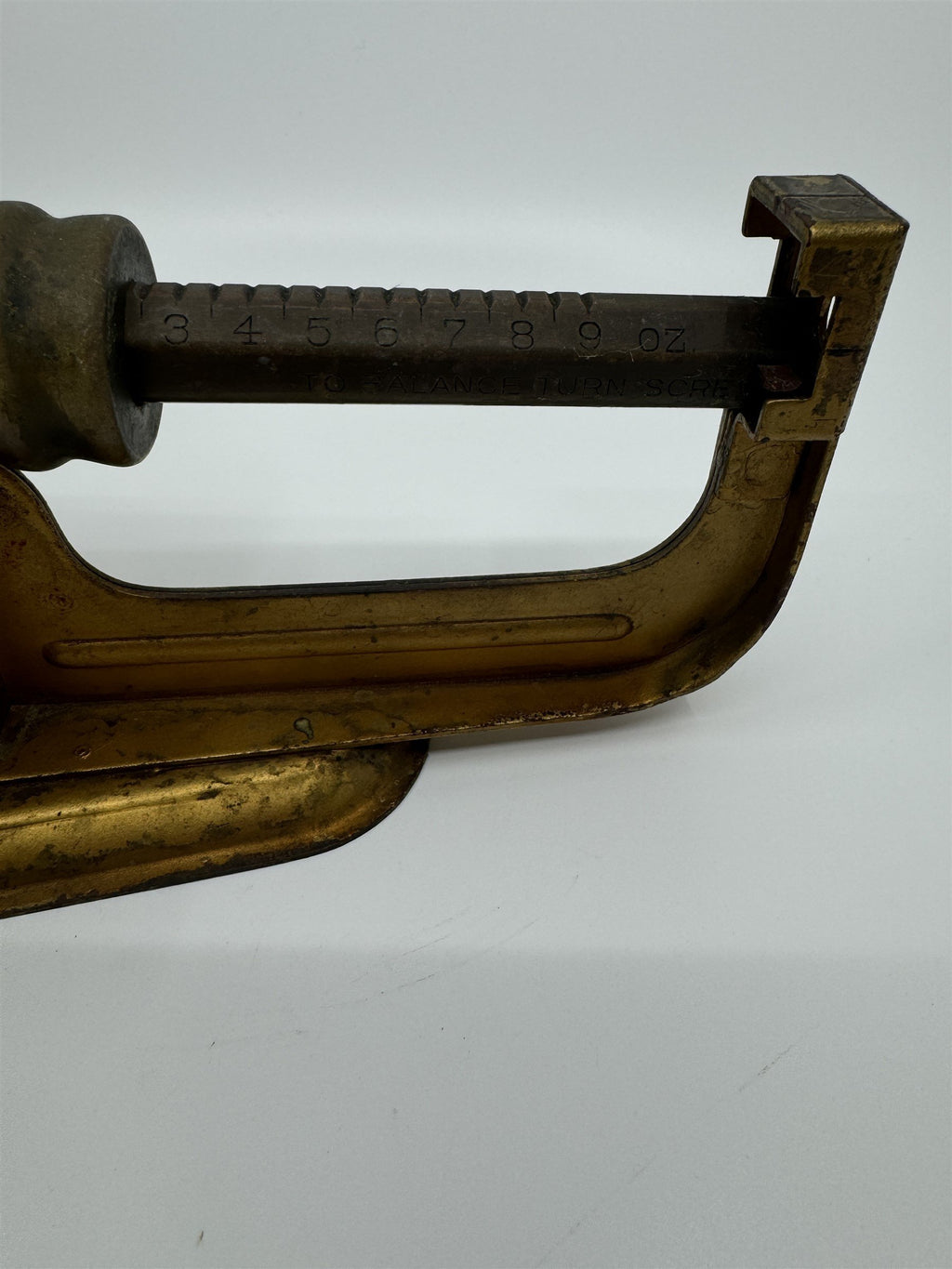 Vintage Triner Scale & Mfg. Co. Metal Postage Scale Oz Antique Postal Scale