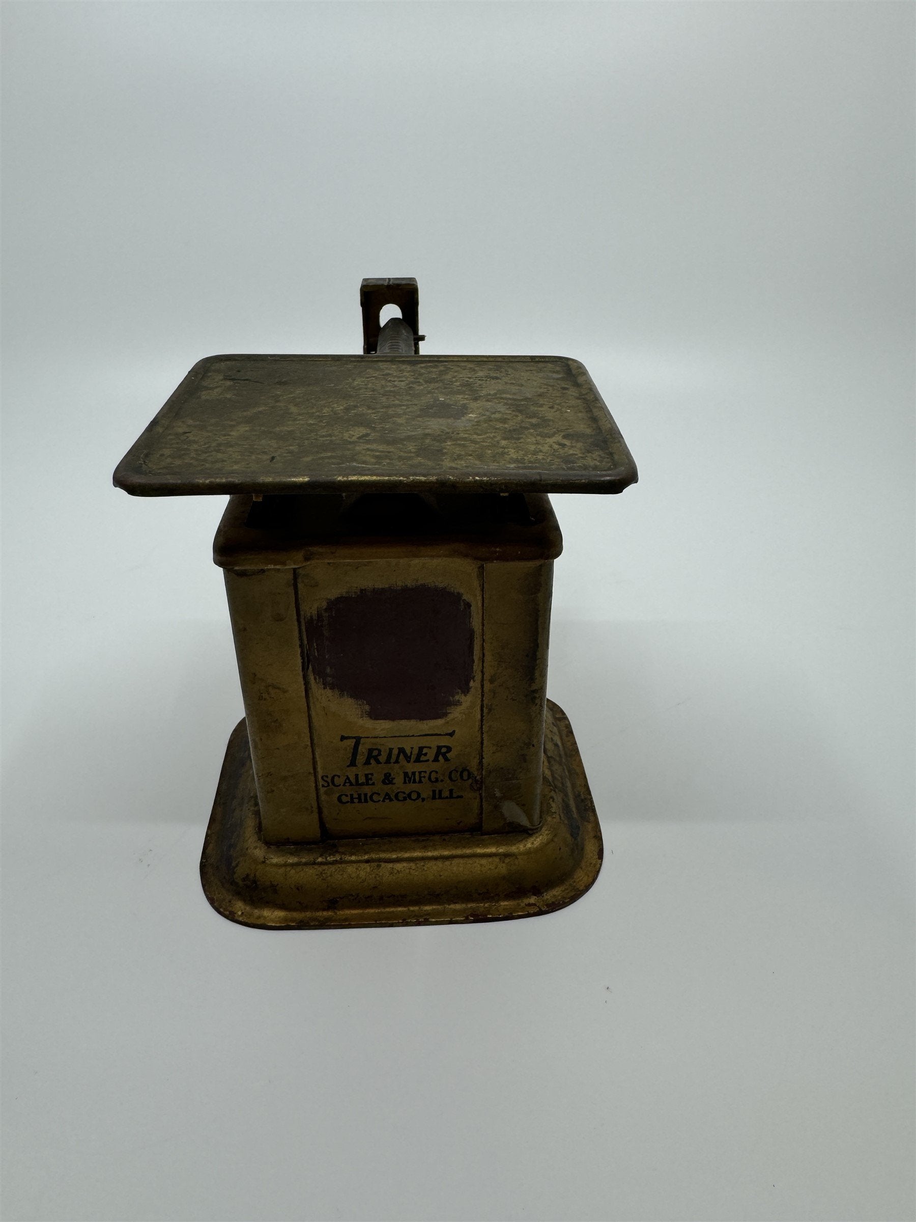 Vintage Triner Scale & Mfg. Co. Metal Postage Scale Oz Antique Postal Scale